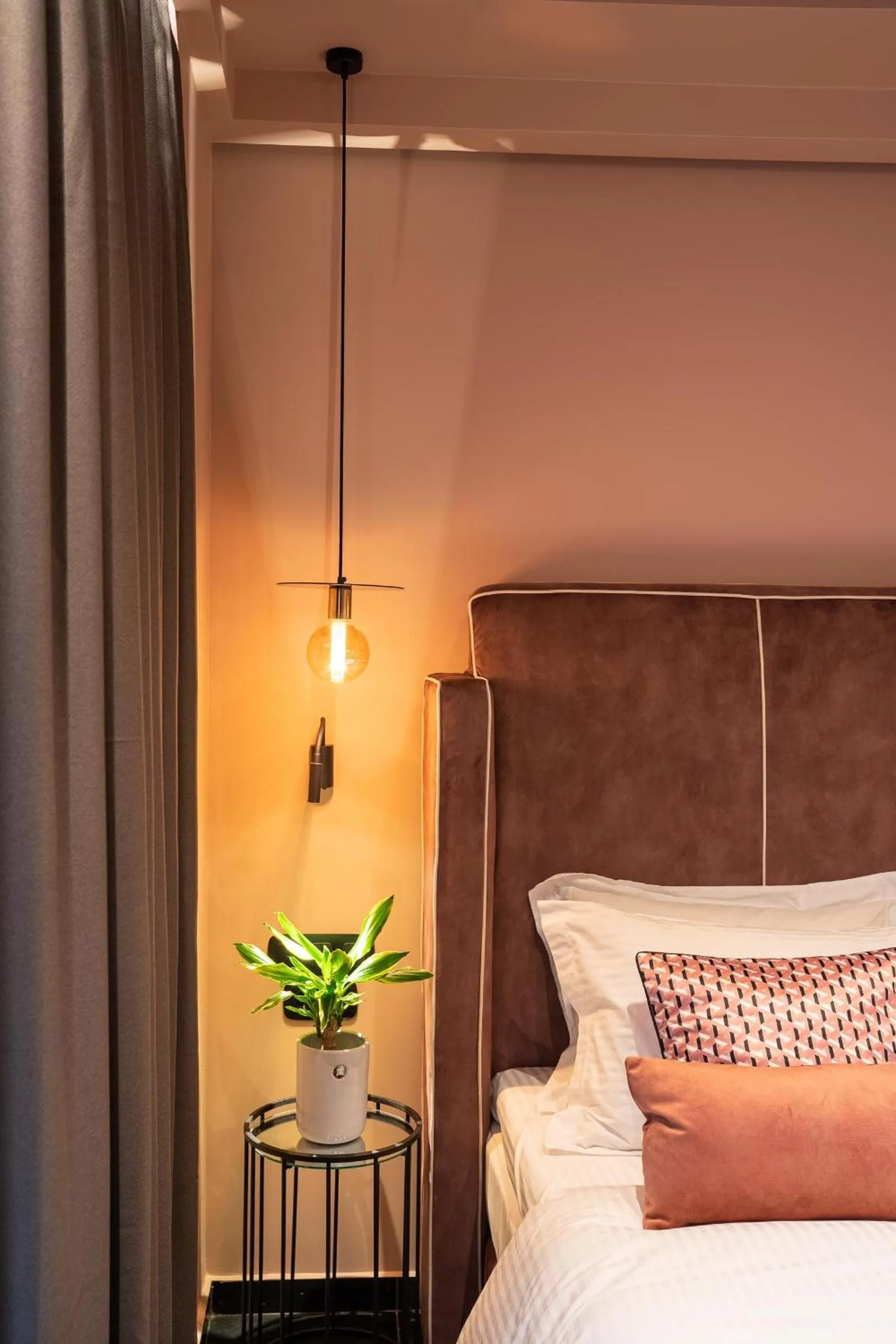 Bed in Olympus Terra Boutique Hotel