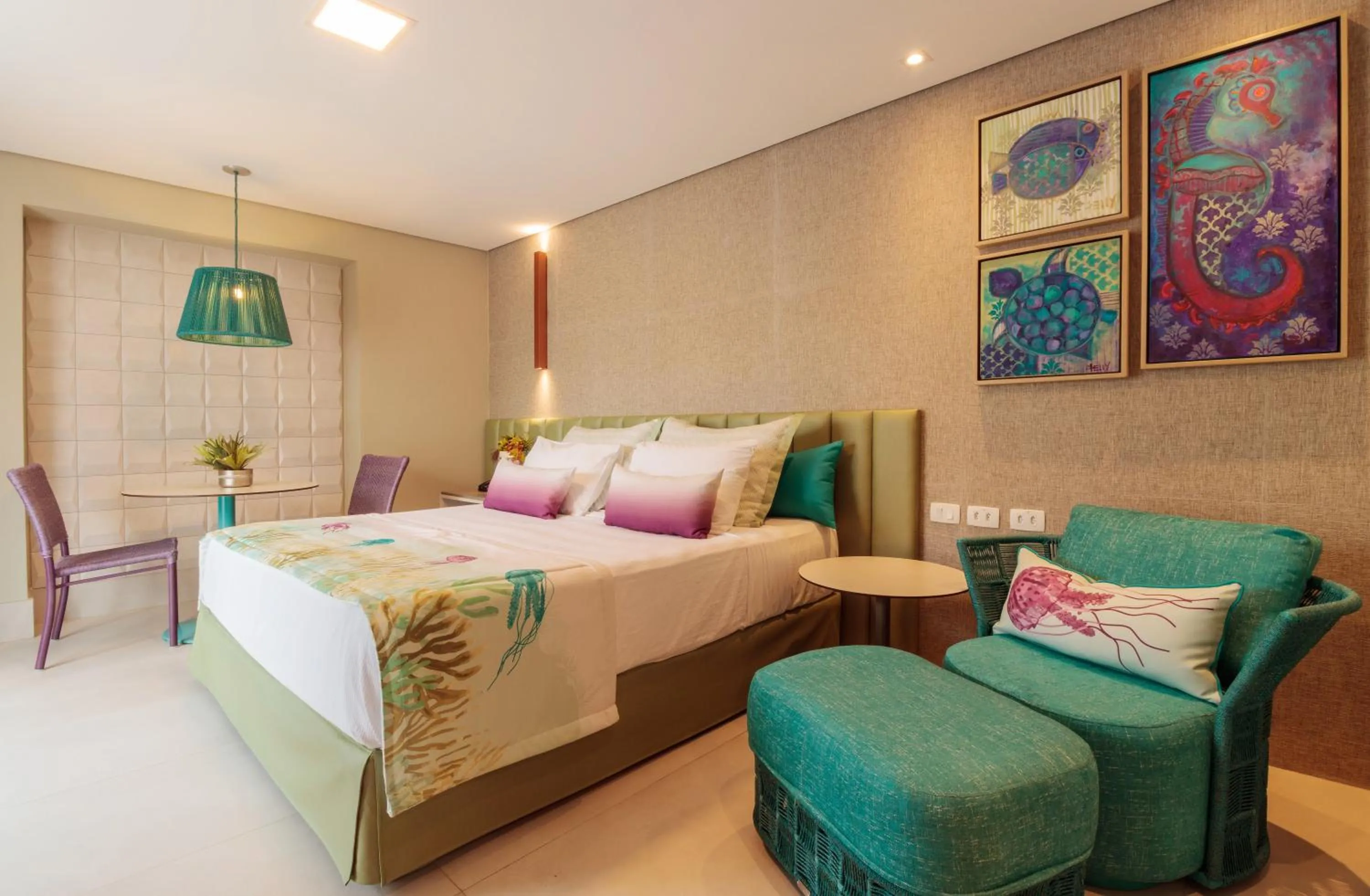 Bed in Hotel Solar Porto de Galinhas