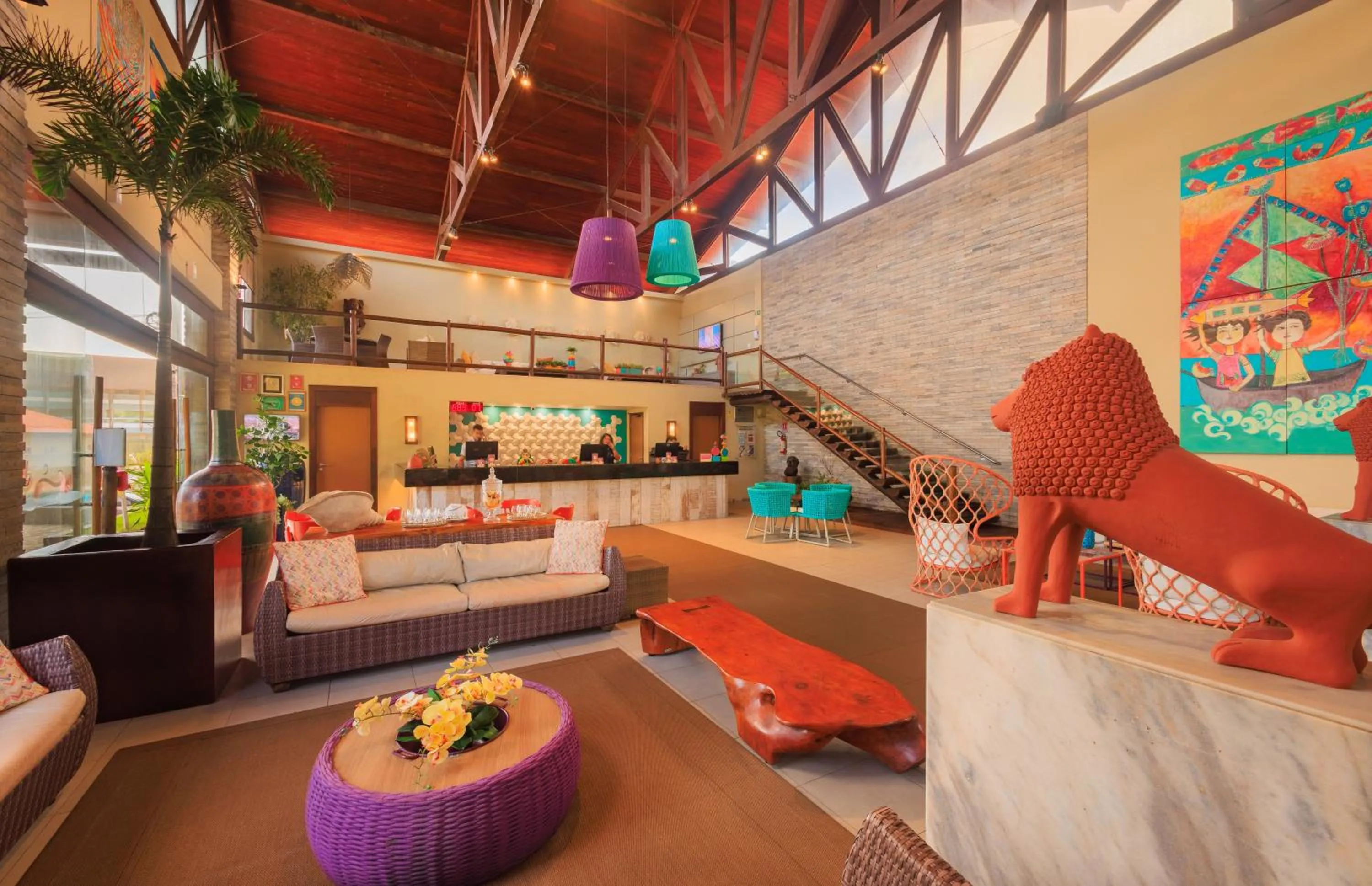 Lobby or reception in Hotel Solar Porto de Galinhas