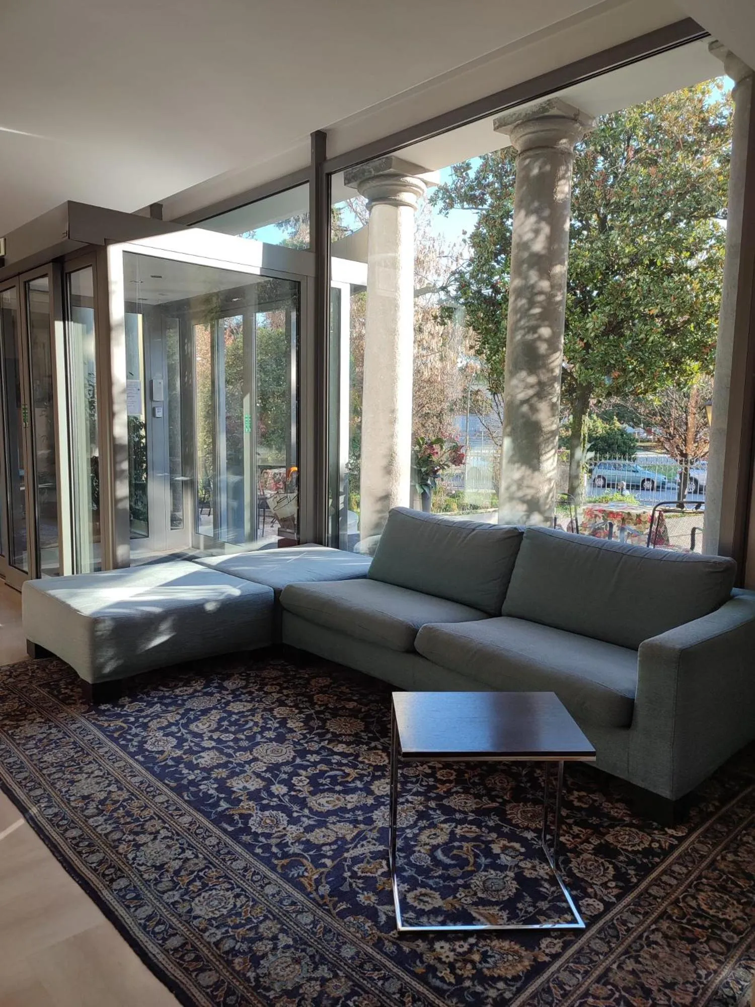 Seating area in Hotel Cristallo