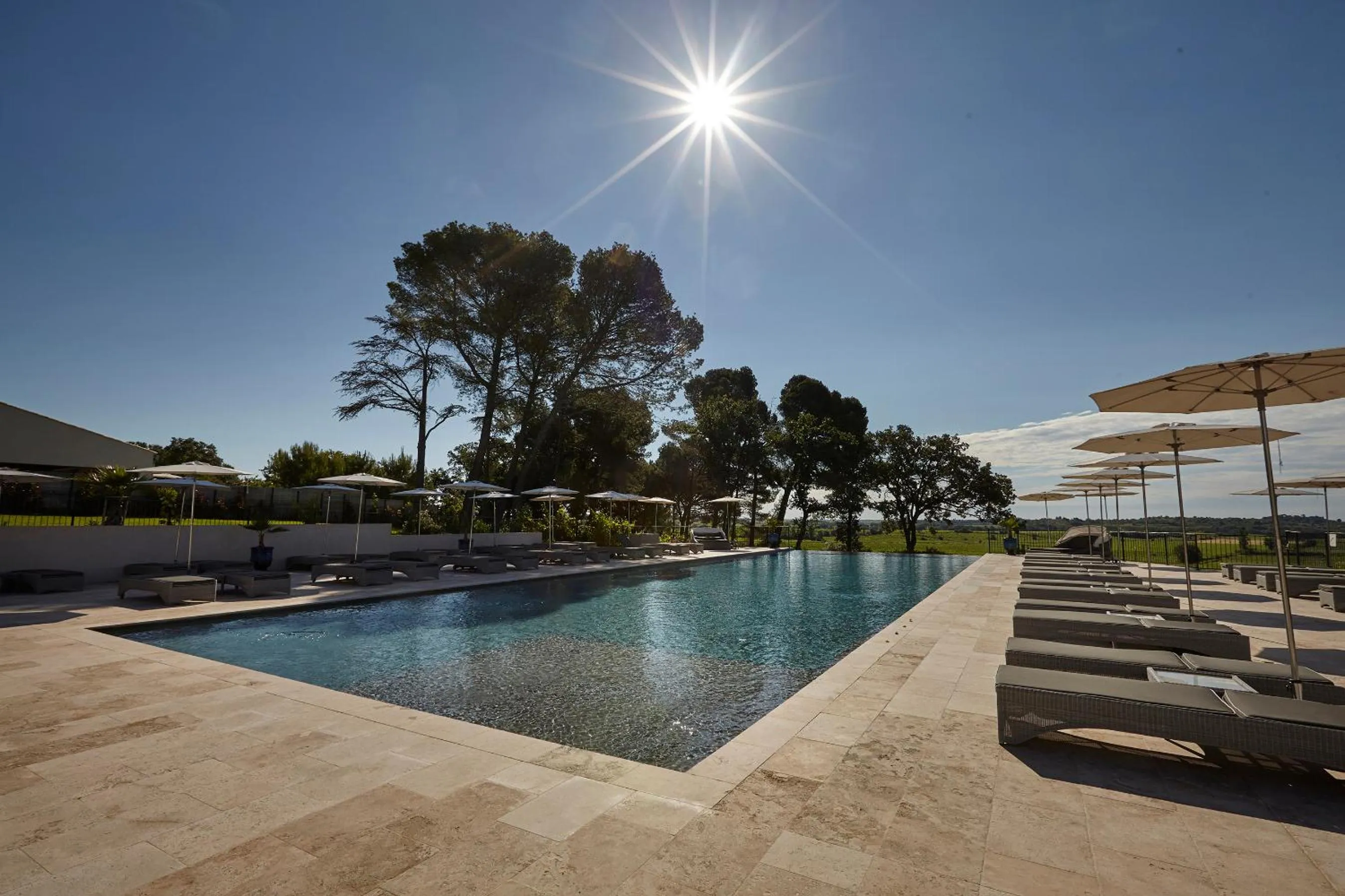 Swimming pool in Château St Pierre de Serjac
