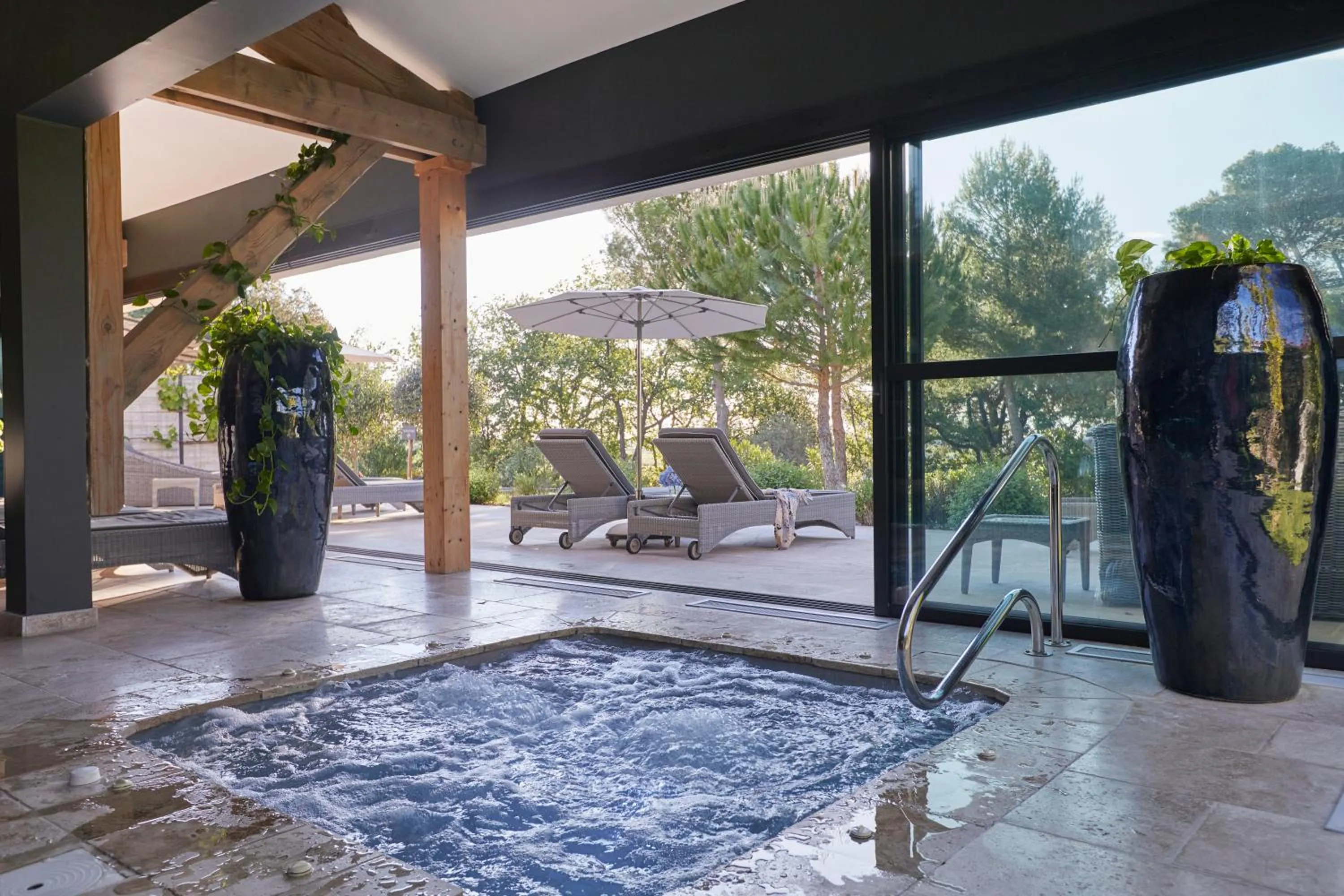 Hot Tub in Château St Pierre de Serjac