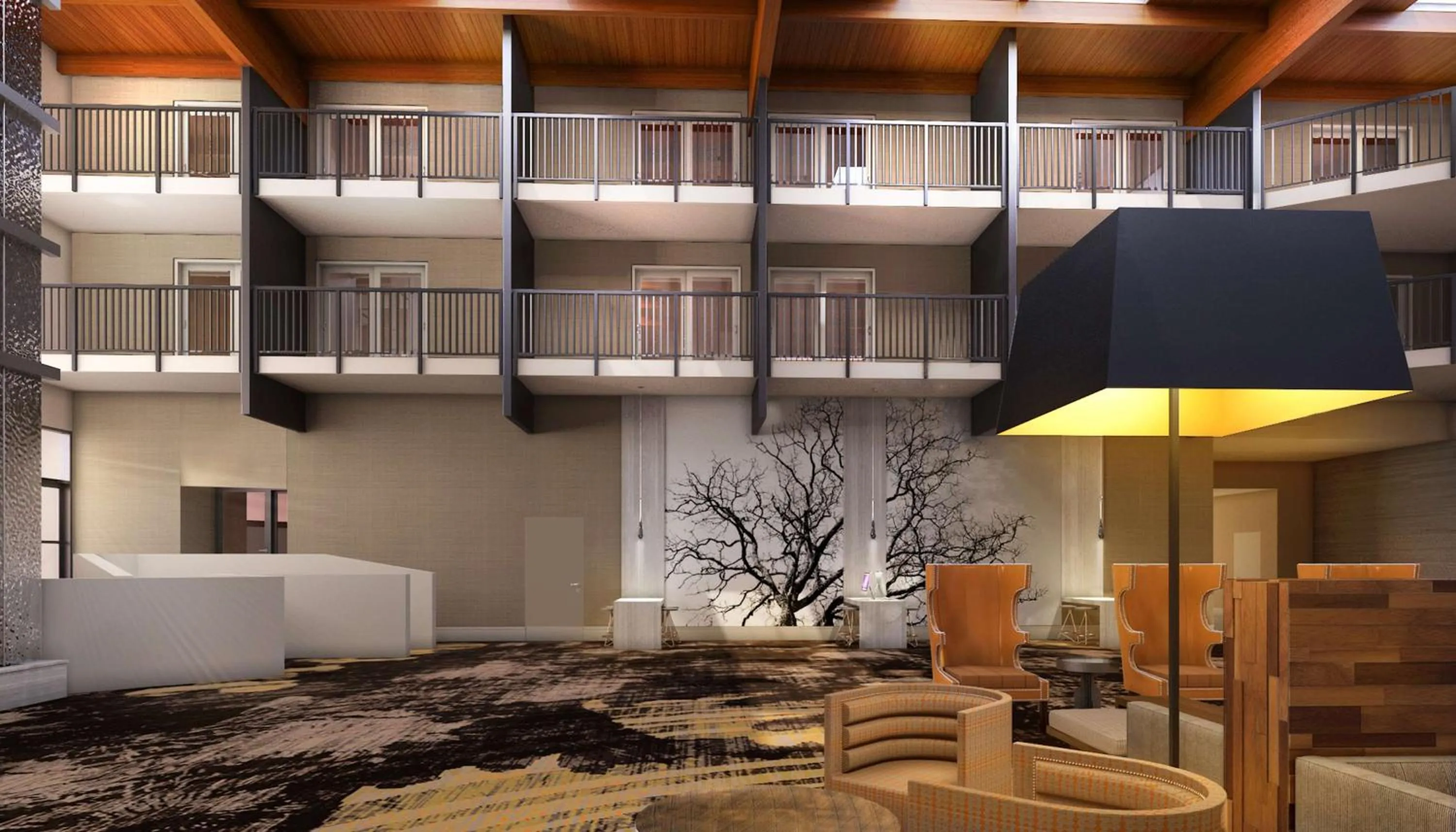 Living room in Doubletree By Hilton Mt. Vernon