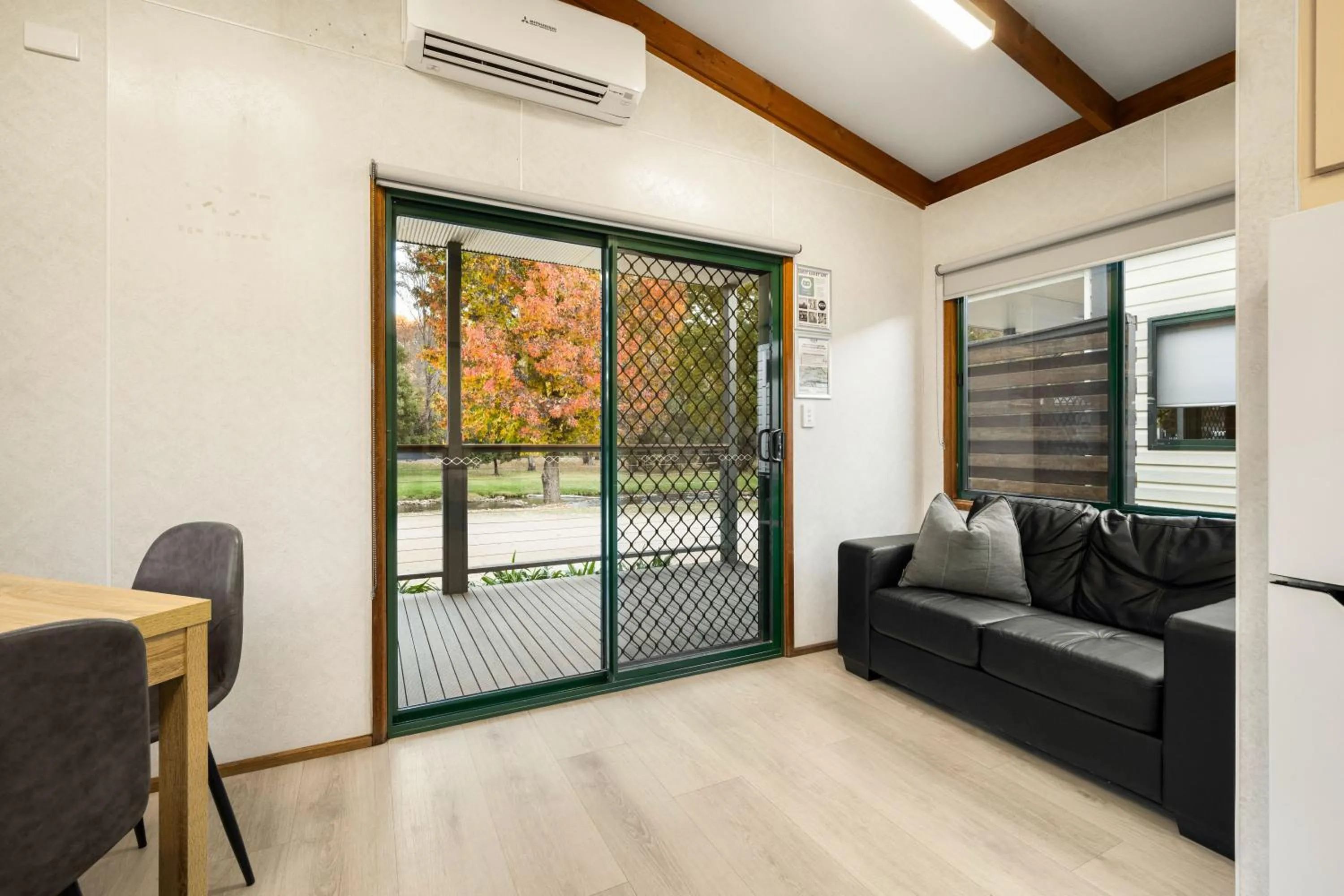 Dining area in Bright Riverside Holiday Park