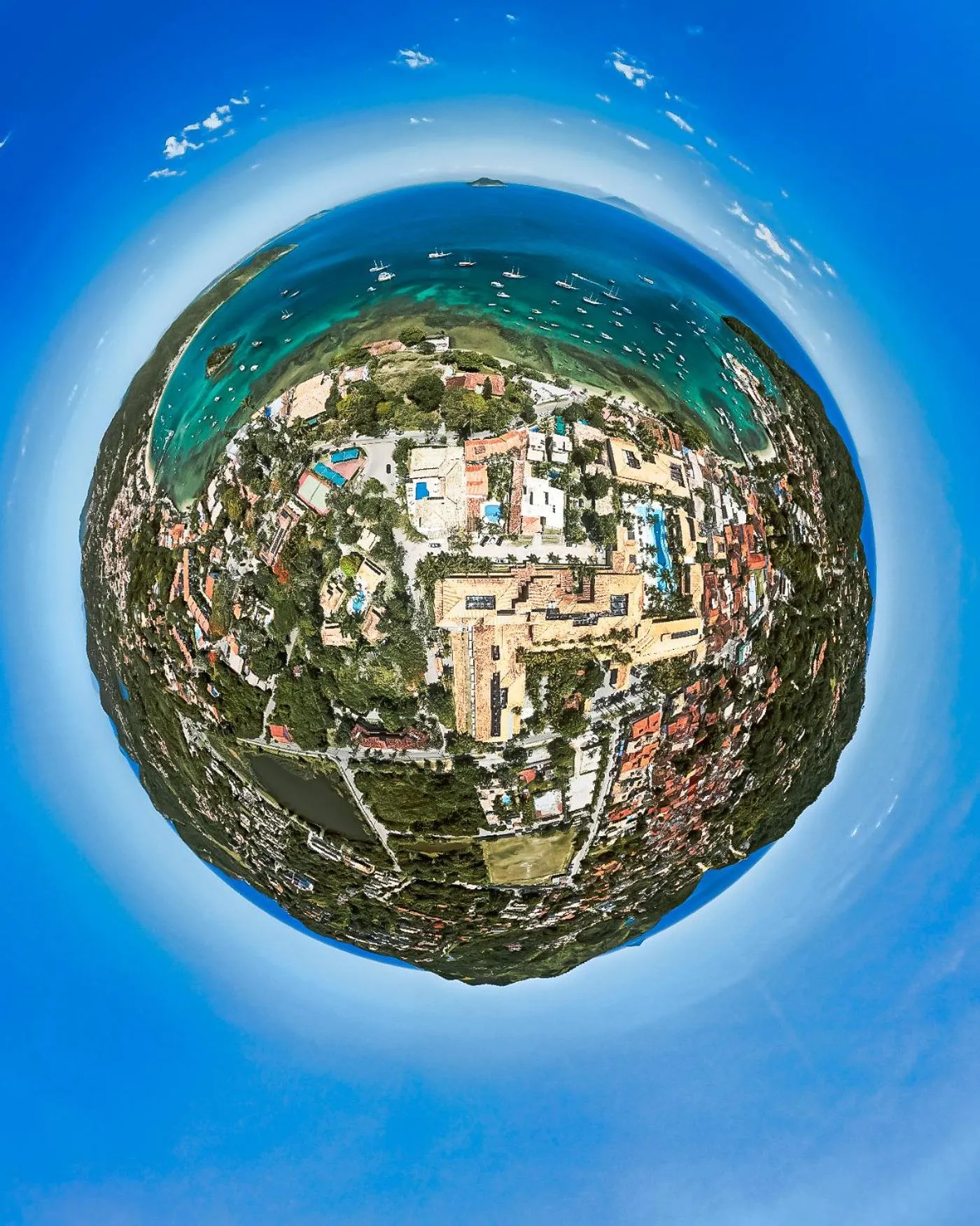 Bird's eye view in Auberge de la Langouste