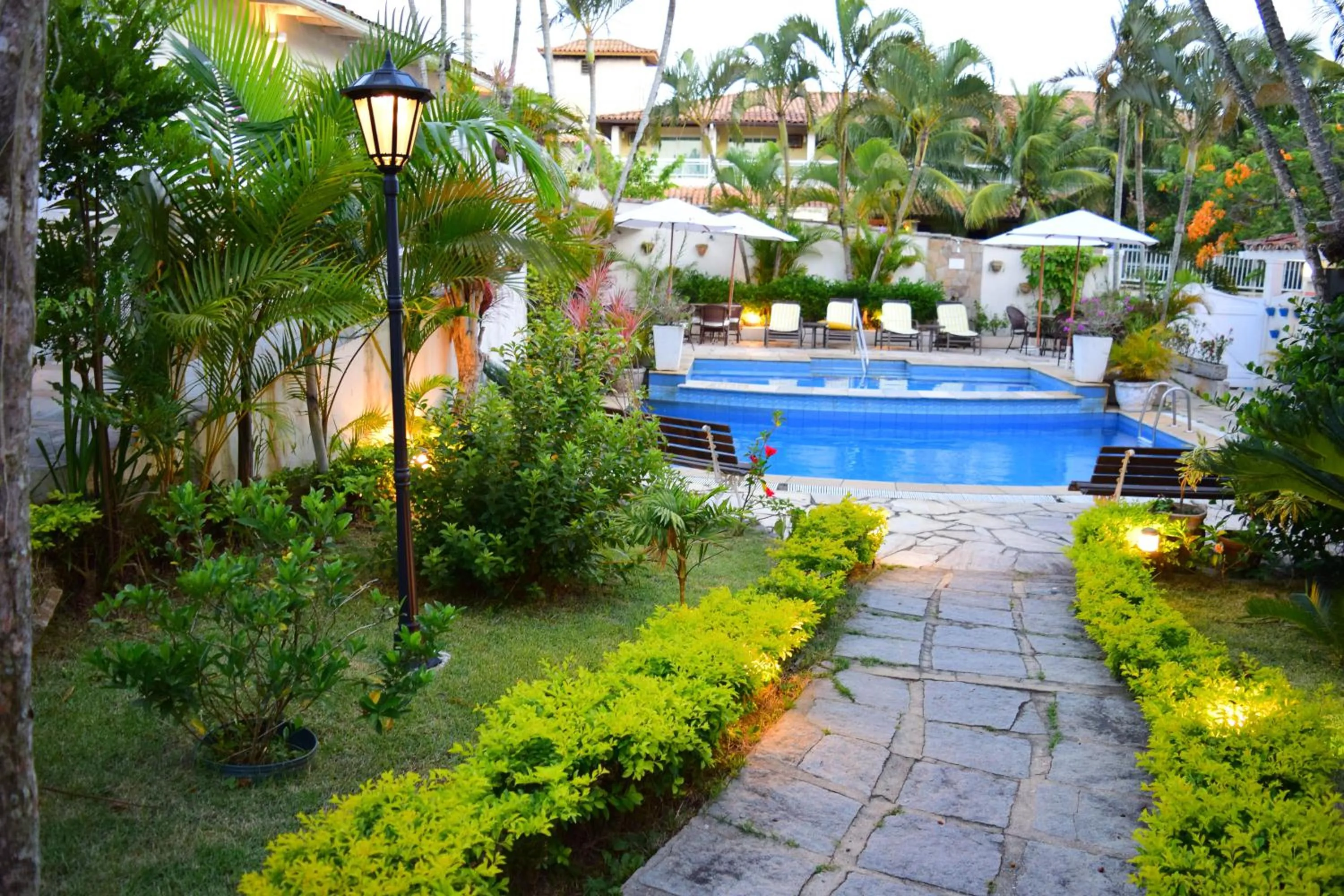 Garden in Auberge de la Langouste