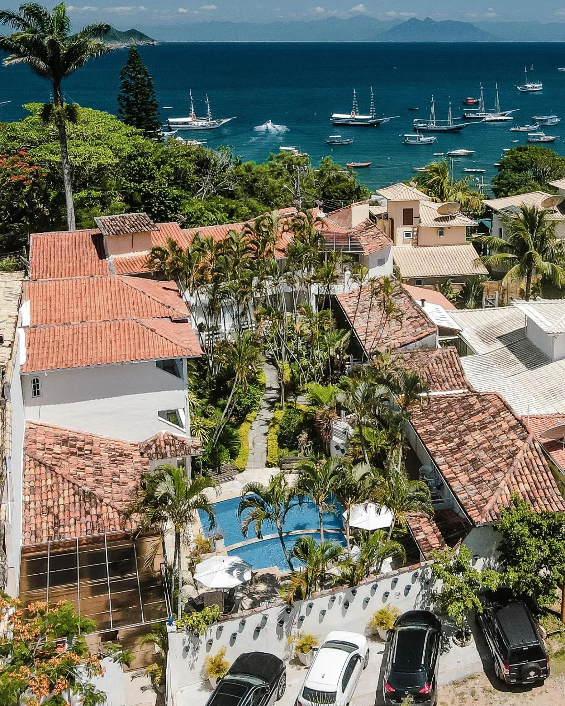 Bird's eye view in Auberge de la Langouste