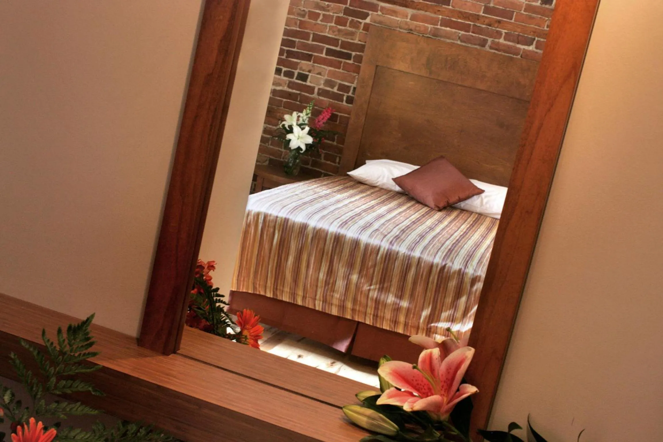 Bed in Hotel Abri du Voyageur