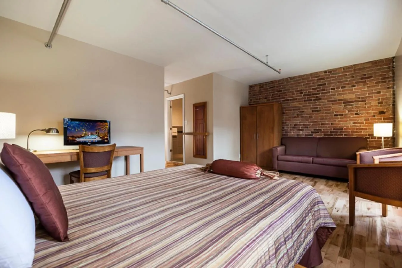 Bed in Hotel Abri du Voyageur