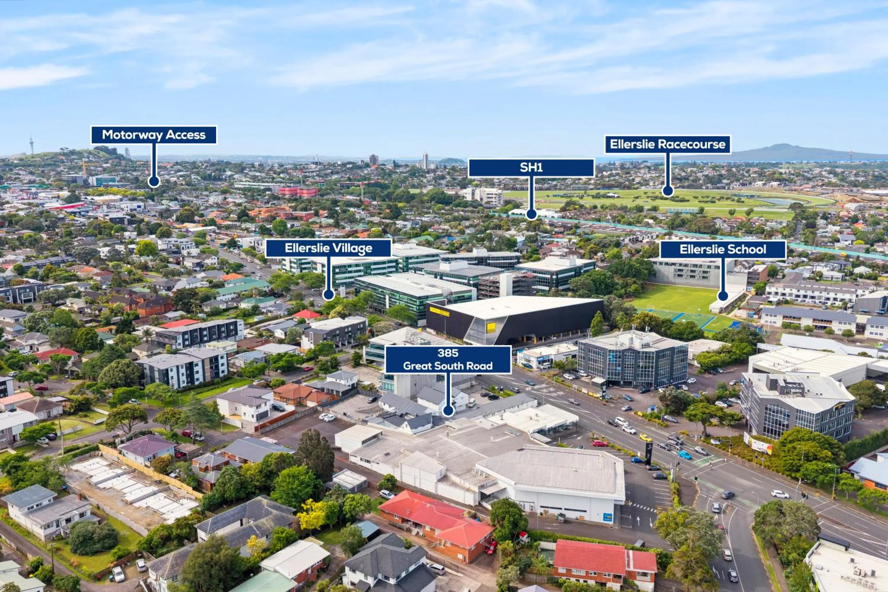 Bird's eye view in Sai Motels - Greenlane Auckland