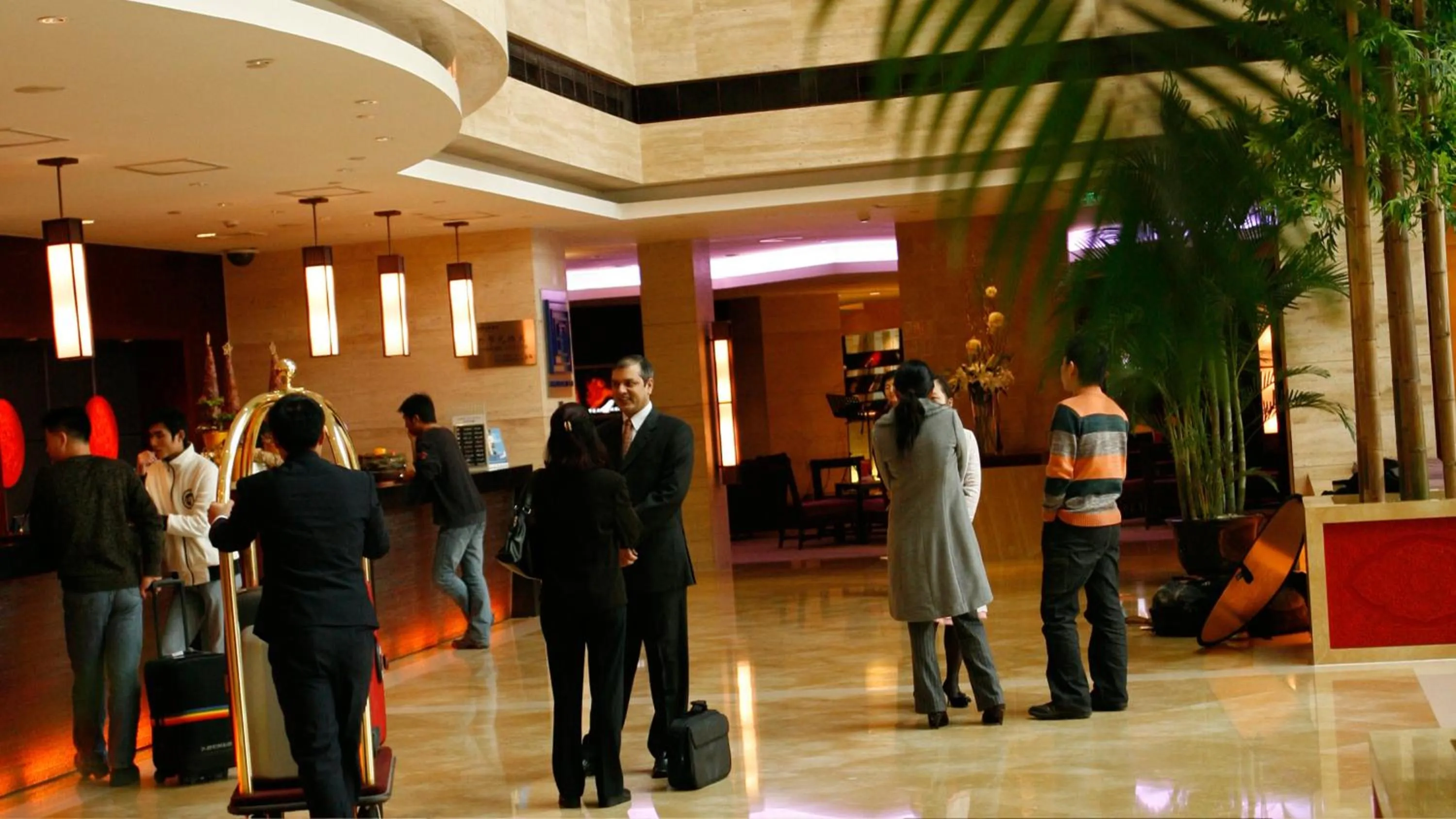 Lobby or reception in Crowne Plaza Shanghai Pudong