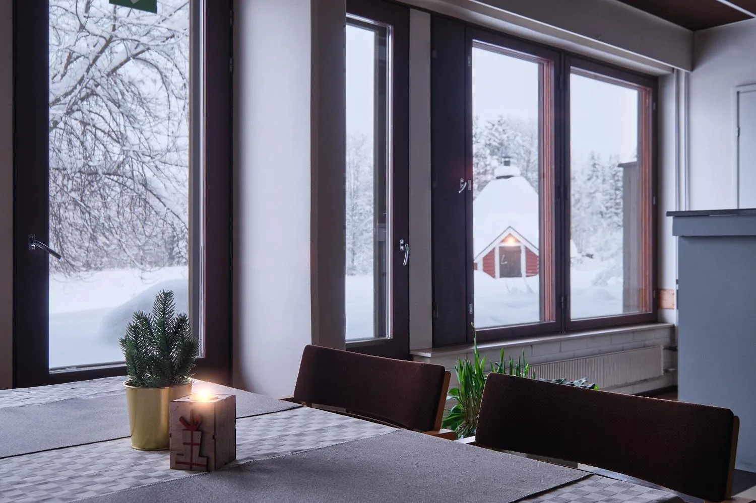 Restaurant/places to eat, Bed in Hotelli Pielinen