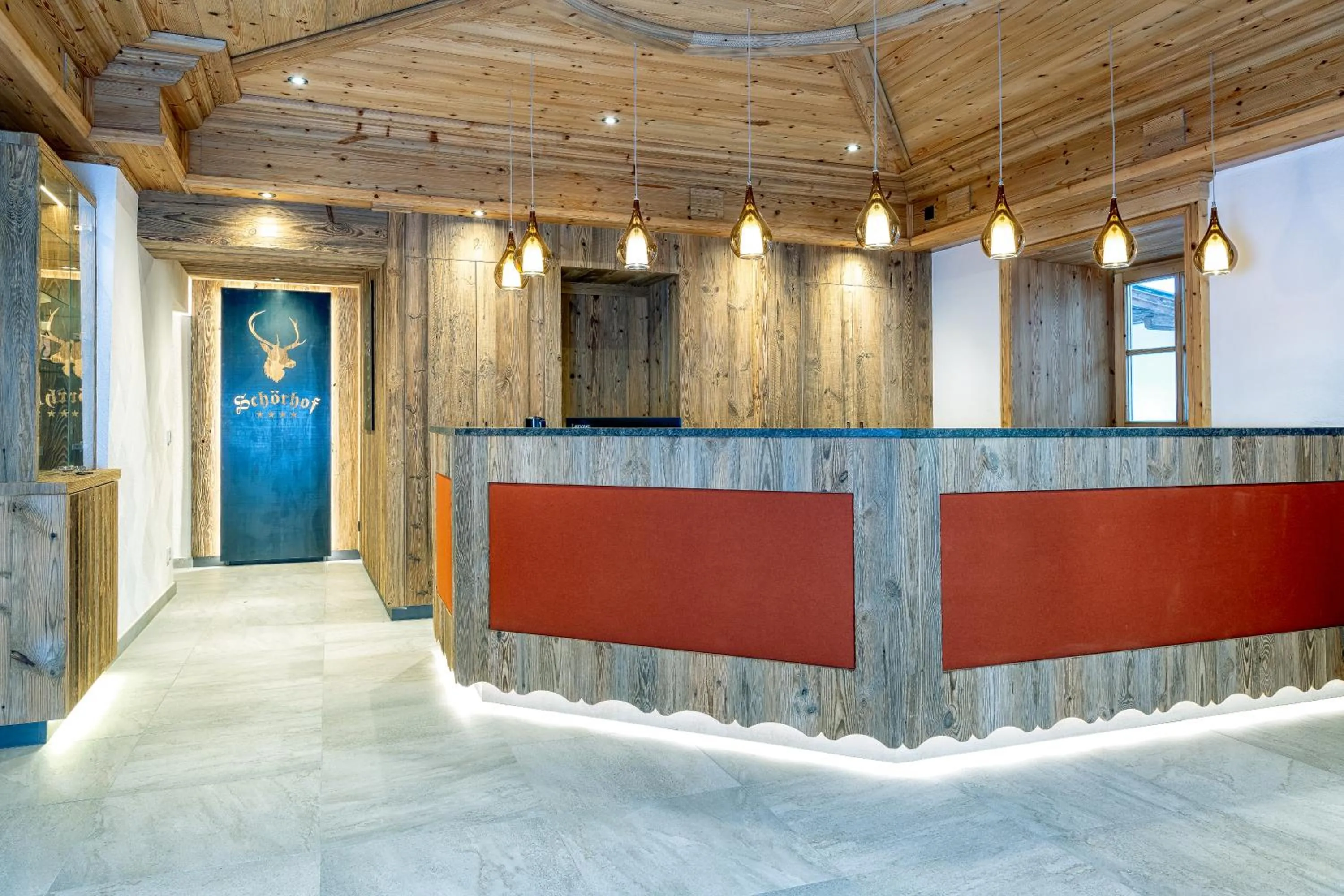 Lobby or reception in Hotel Schörhof