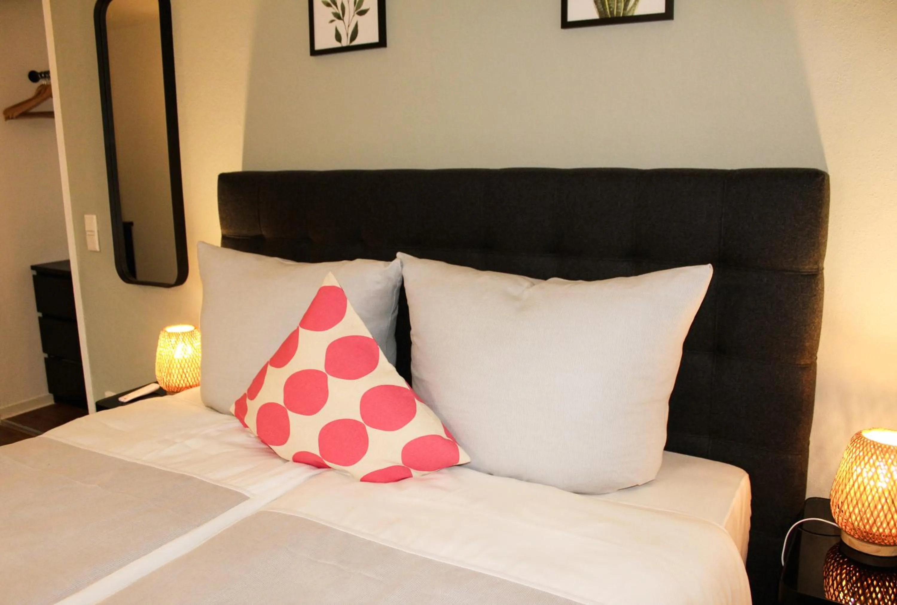 Bed in Hotel Palmenbad