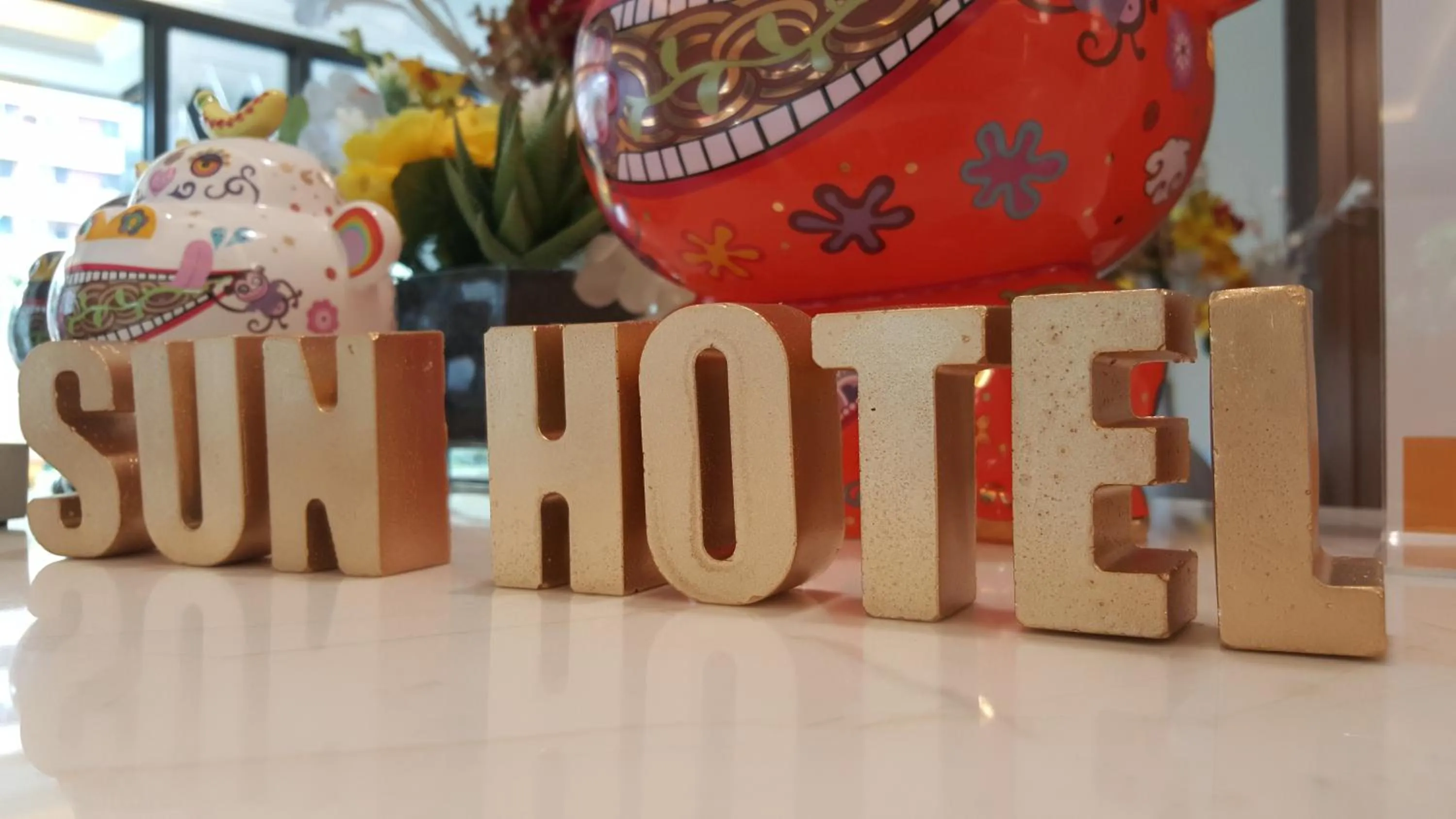 Decorative detail in Sun Hotel Kaohsiung