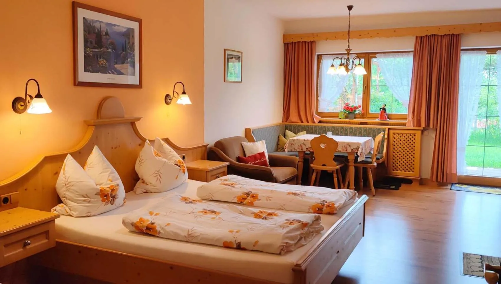 Bed in Pension Berghof
