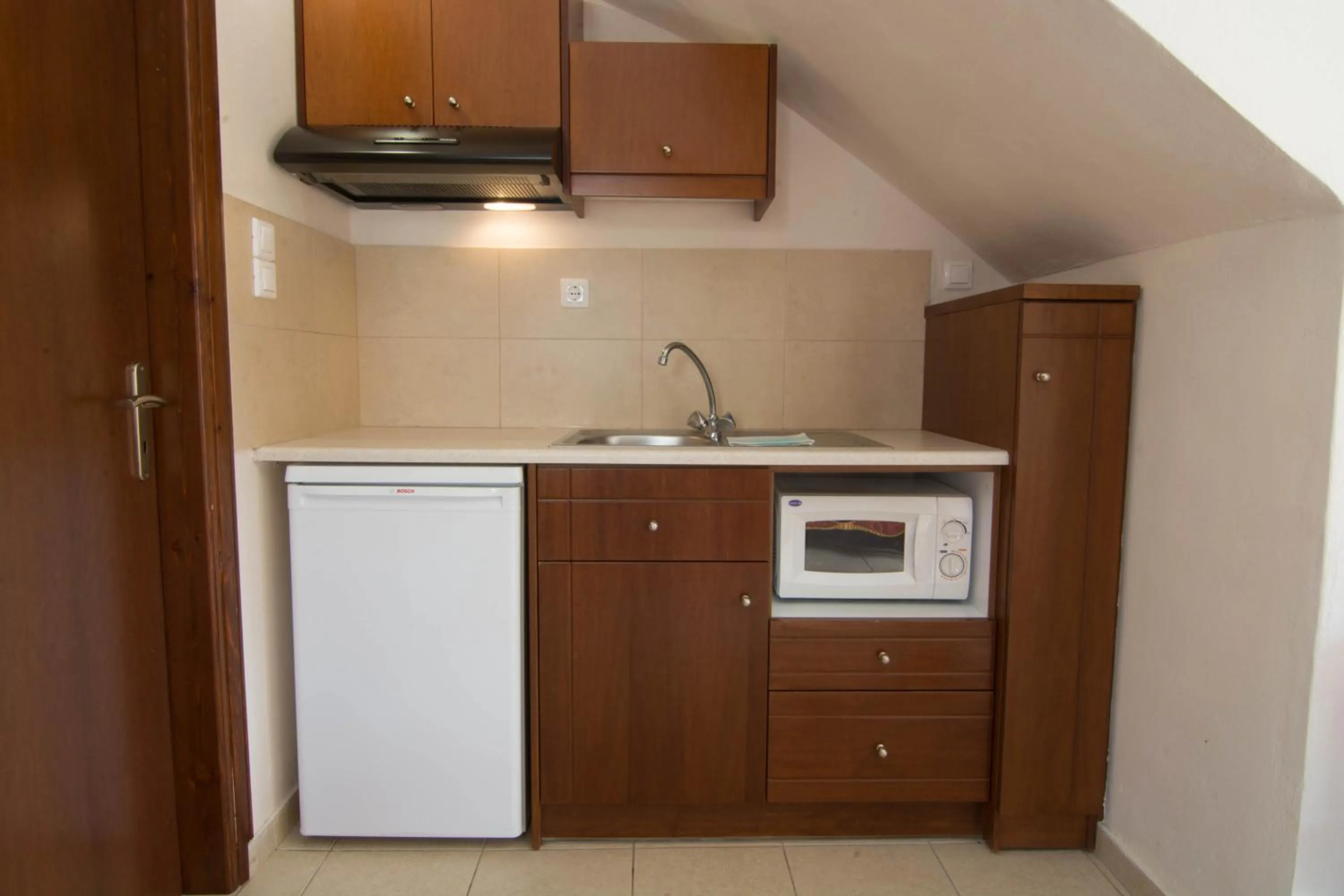 Kitchen or kitchenette in Lito Apartments Paleochora