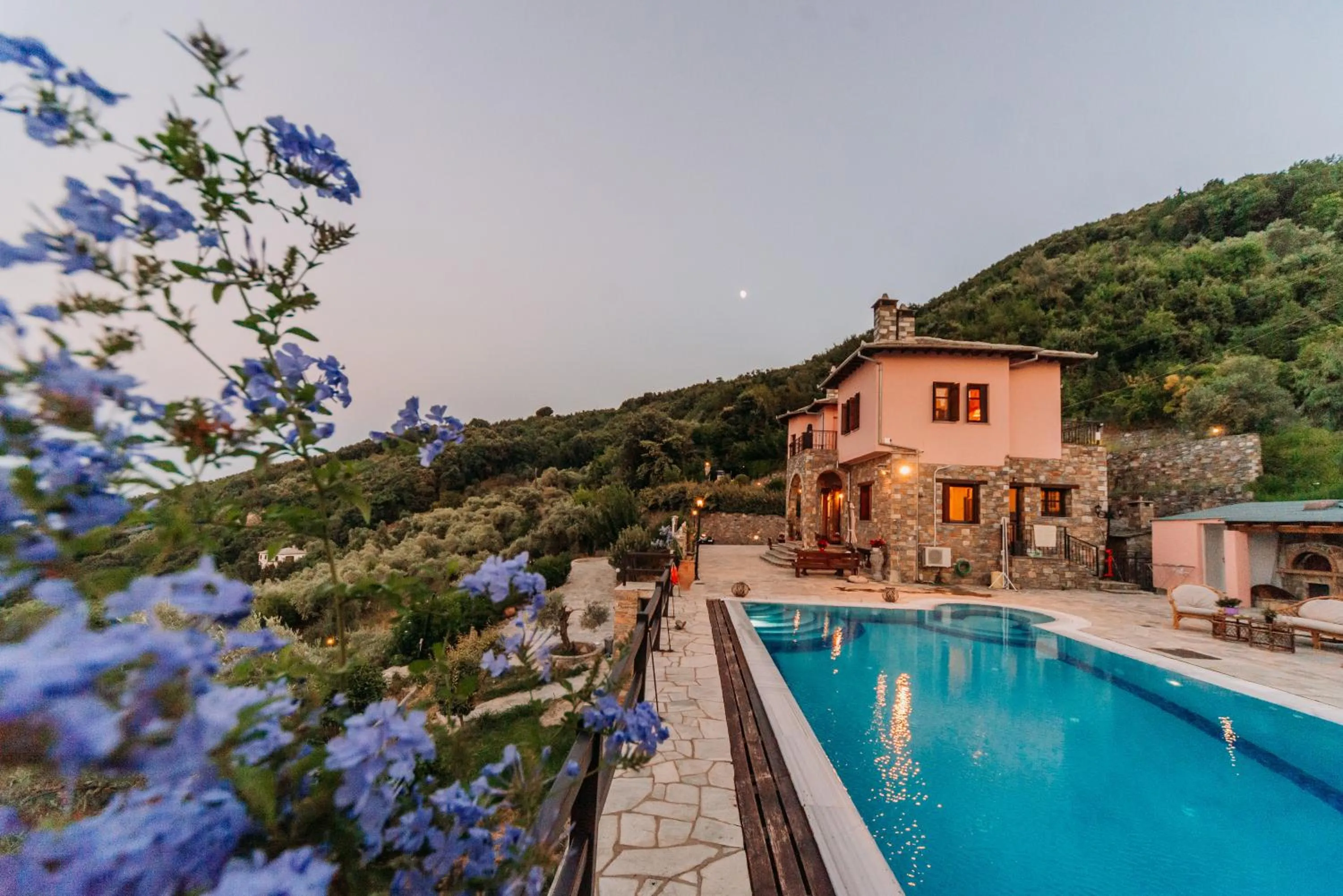 Natural landscape in Elysian Luxury Villa Pelion