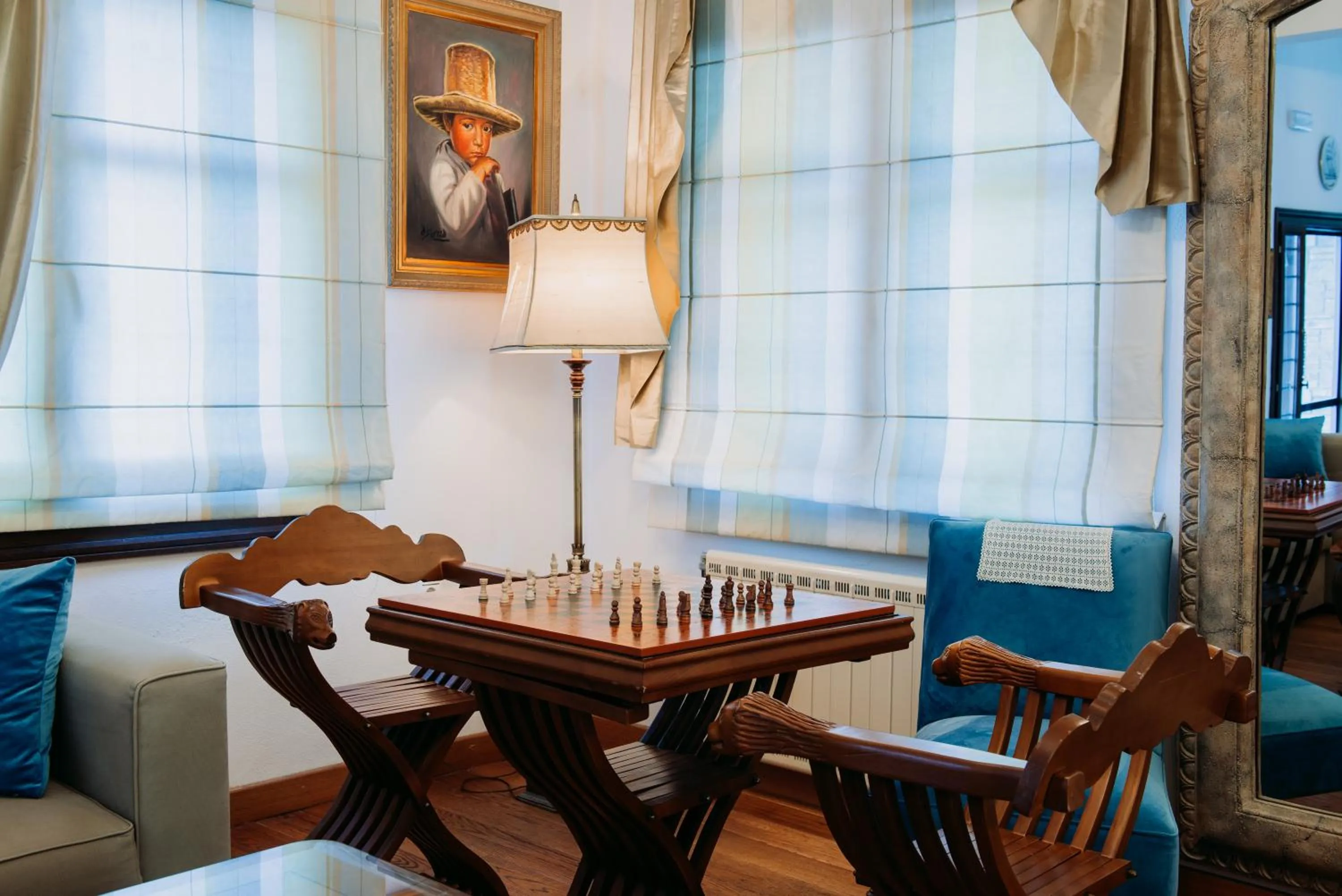 Seating area in Elysian Luxury Villa Pelion