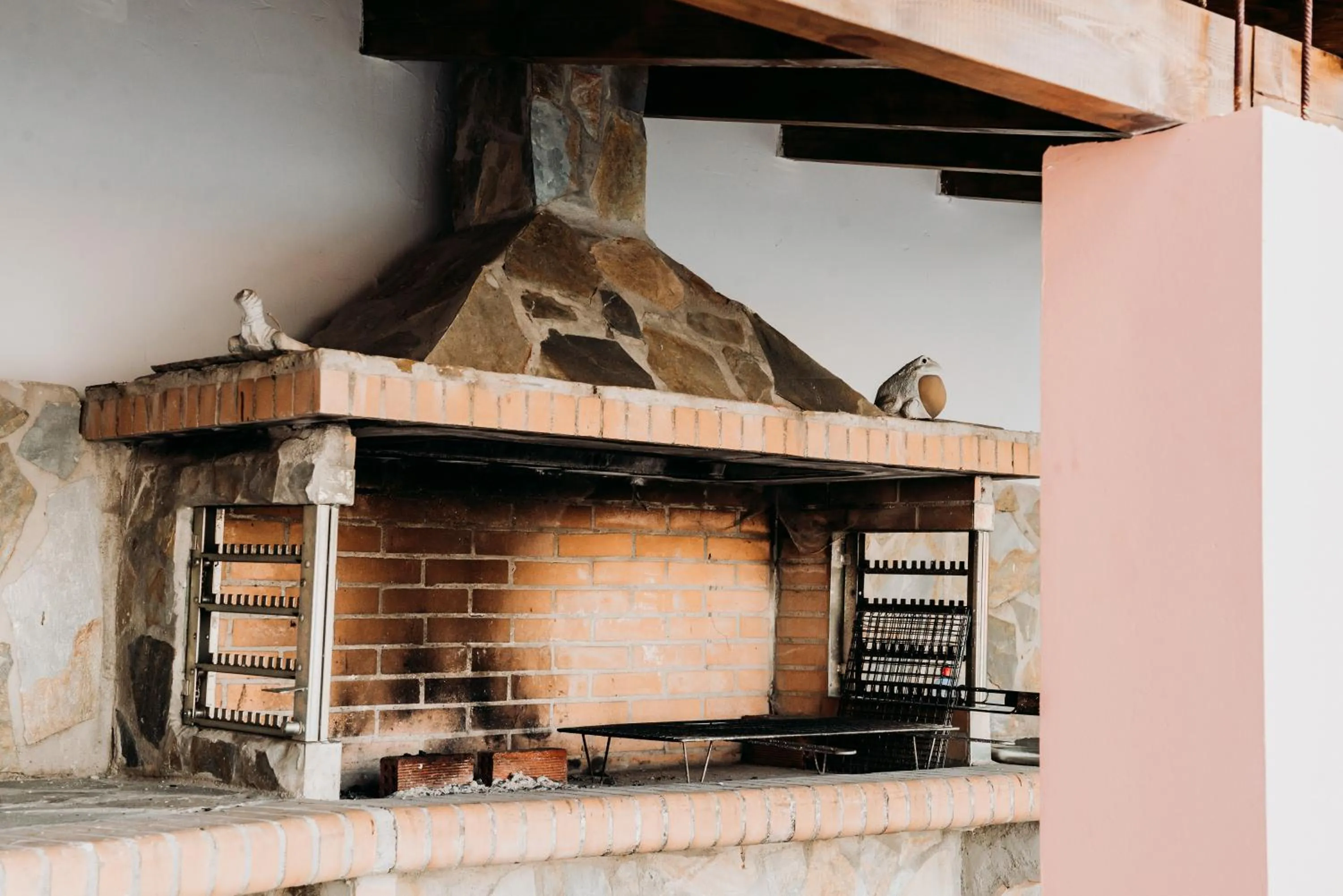 BBQ facilities in Elysian Luxury Villa Pelion