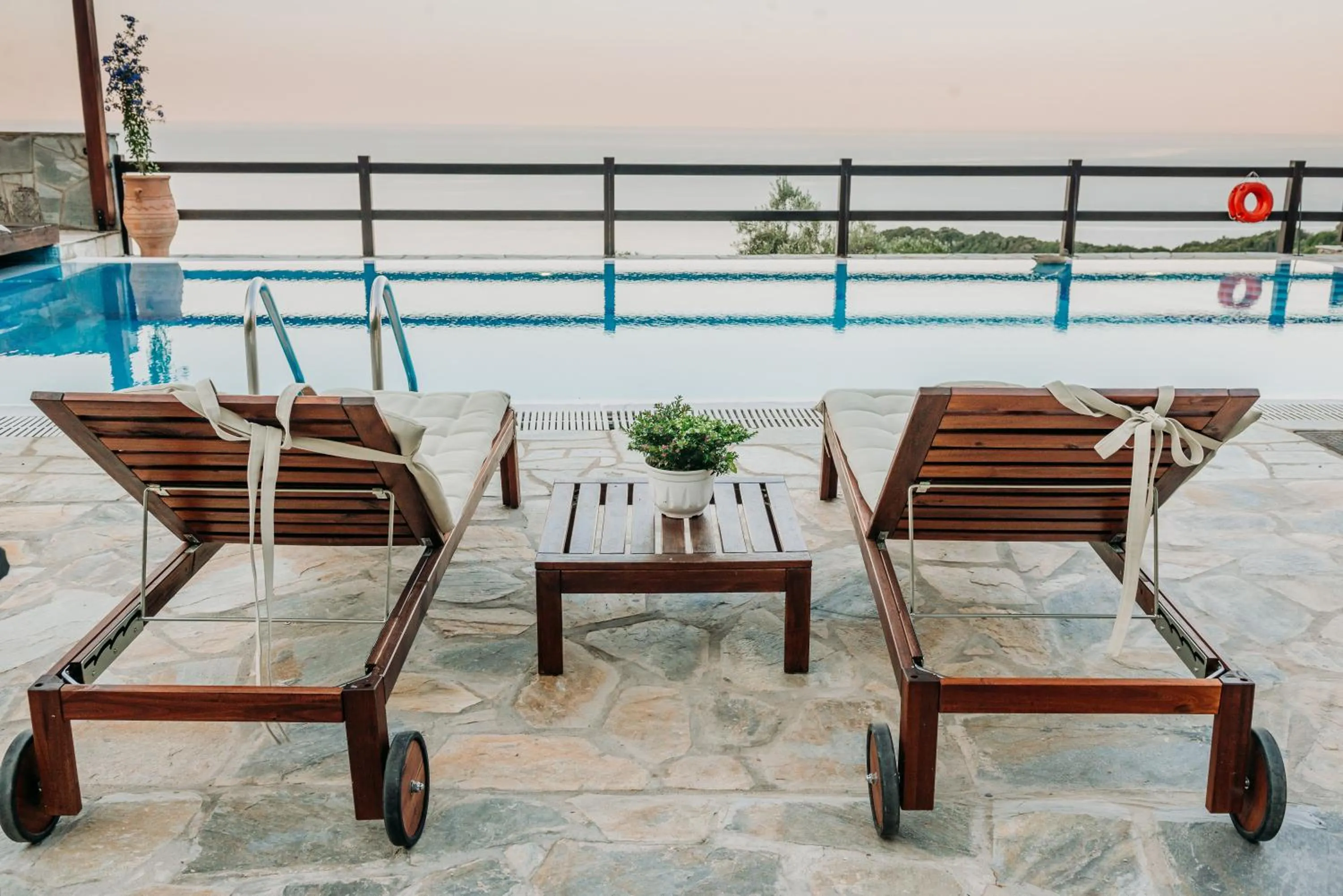 Pool view in Elysian Luxury Villa Pelion