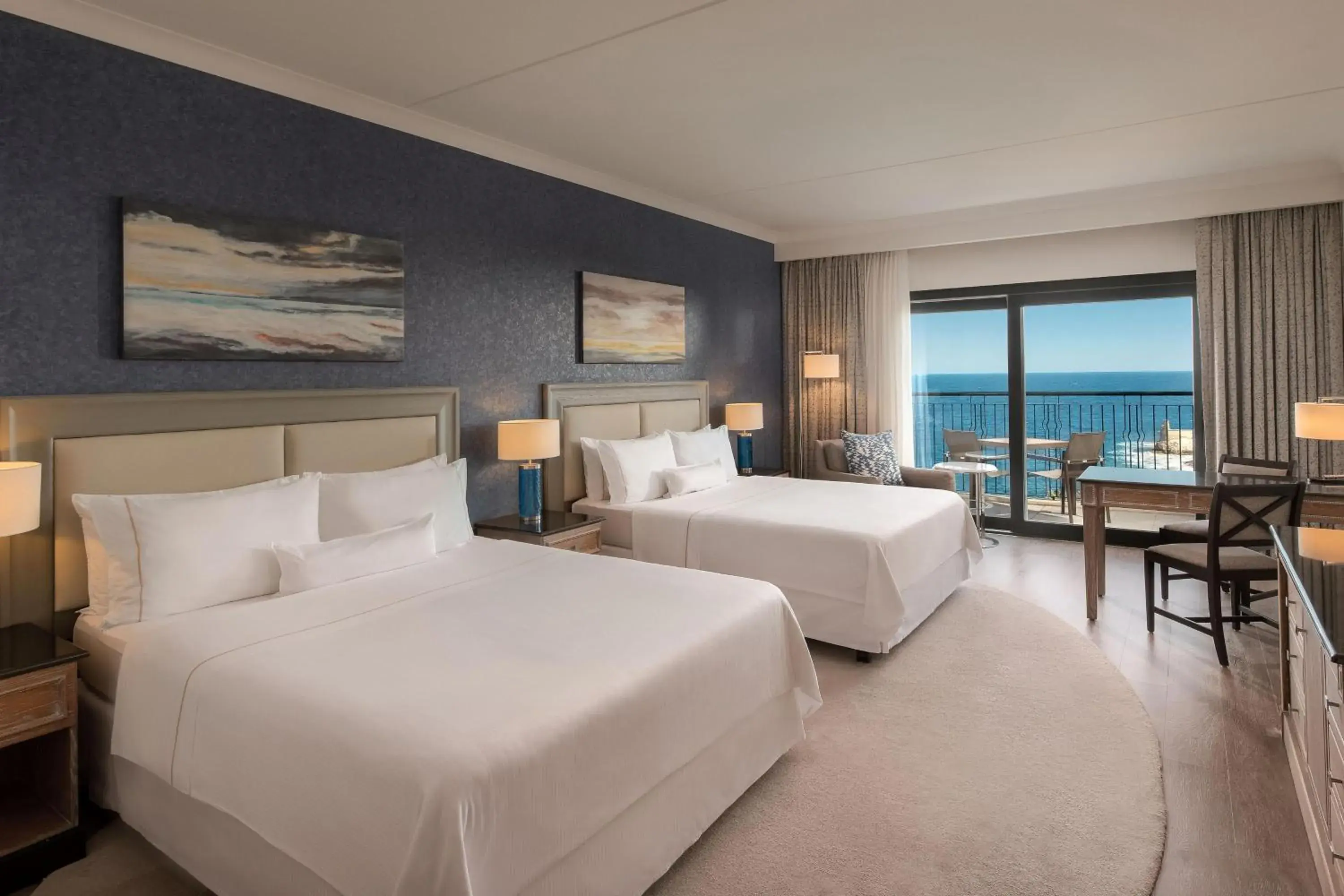 Deluxe Family Room Sea view, 2 Queen Beds in The Westin Dragonara Resort, Malta Deluxe Family Room Sea view, 2 Queen Beds in The Westin Dragonara Resort, Malta