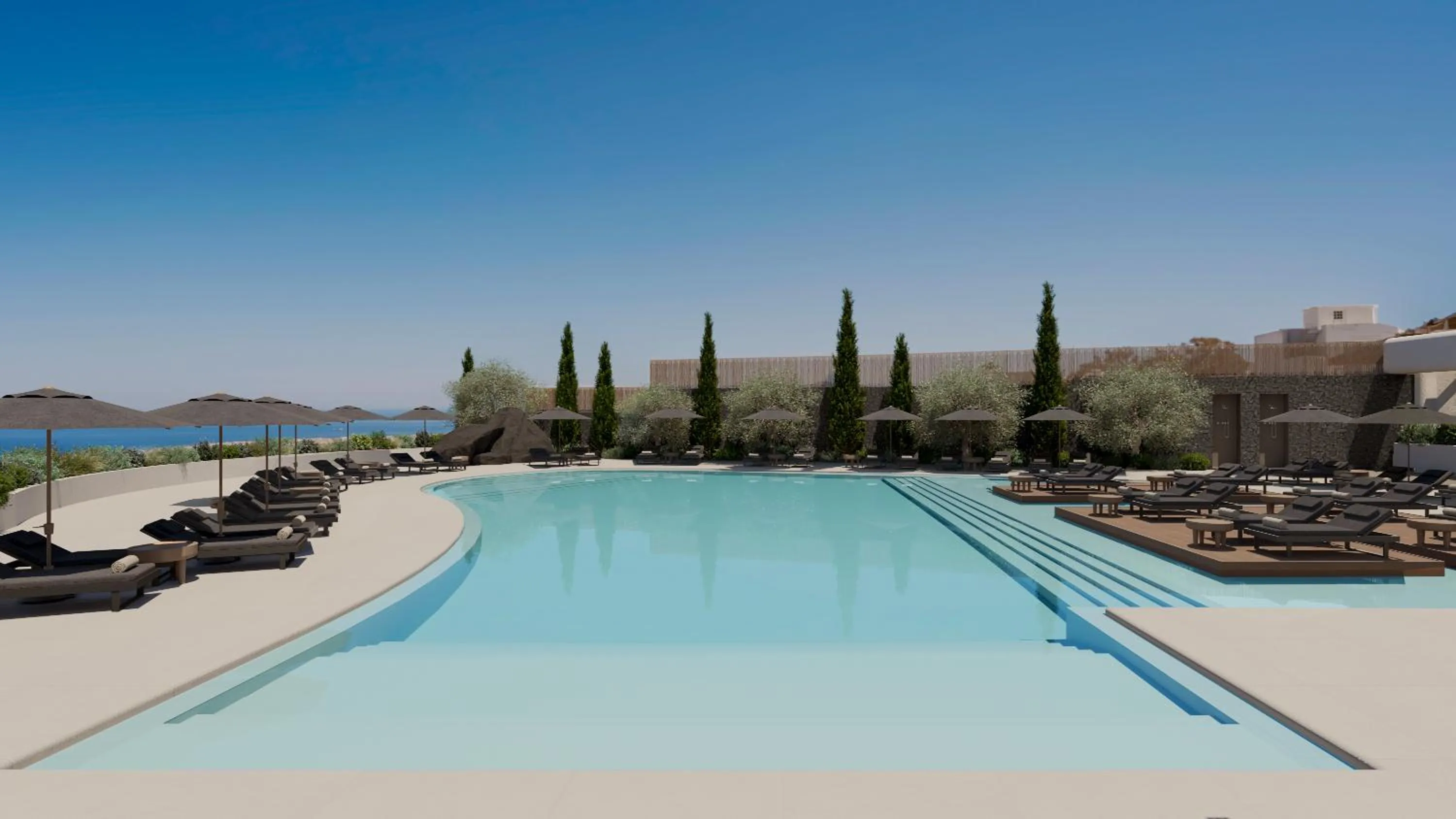 Swimming pool in NĒRO Suites by NOMÉE Hospitality Group