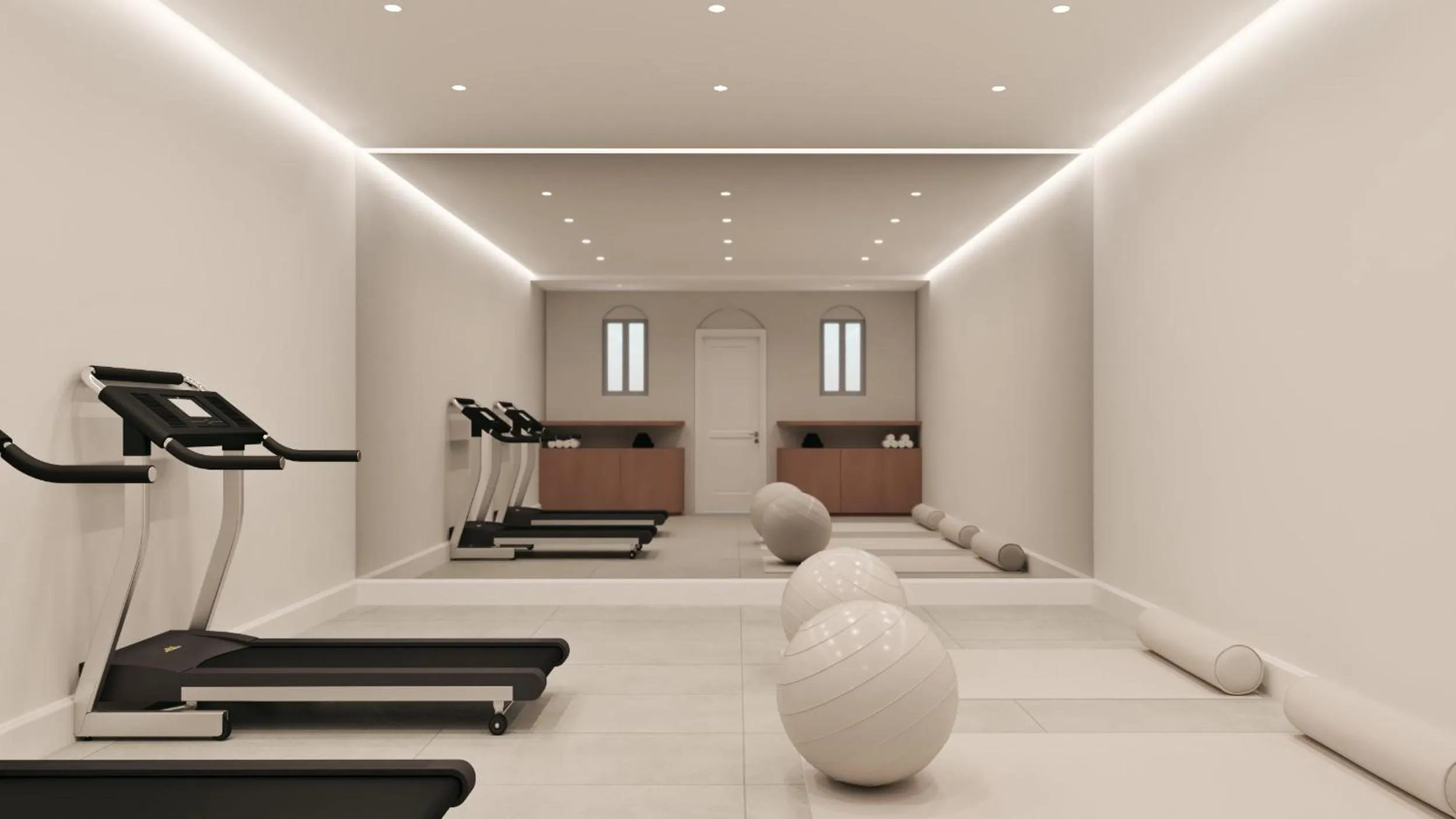 Fitness centre/facilities in NĒRO Suites by NOMÉE Hospitality Group