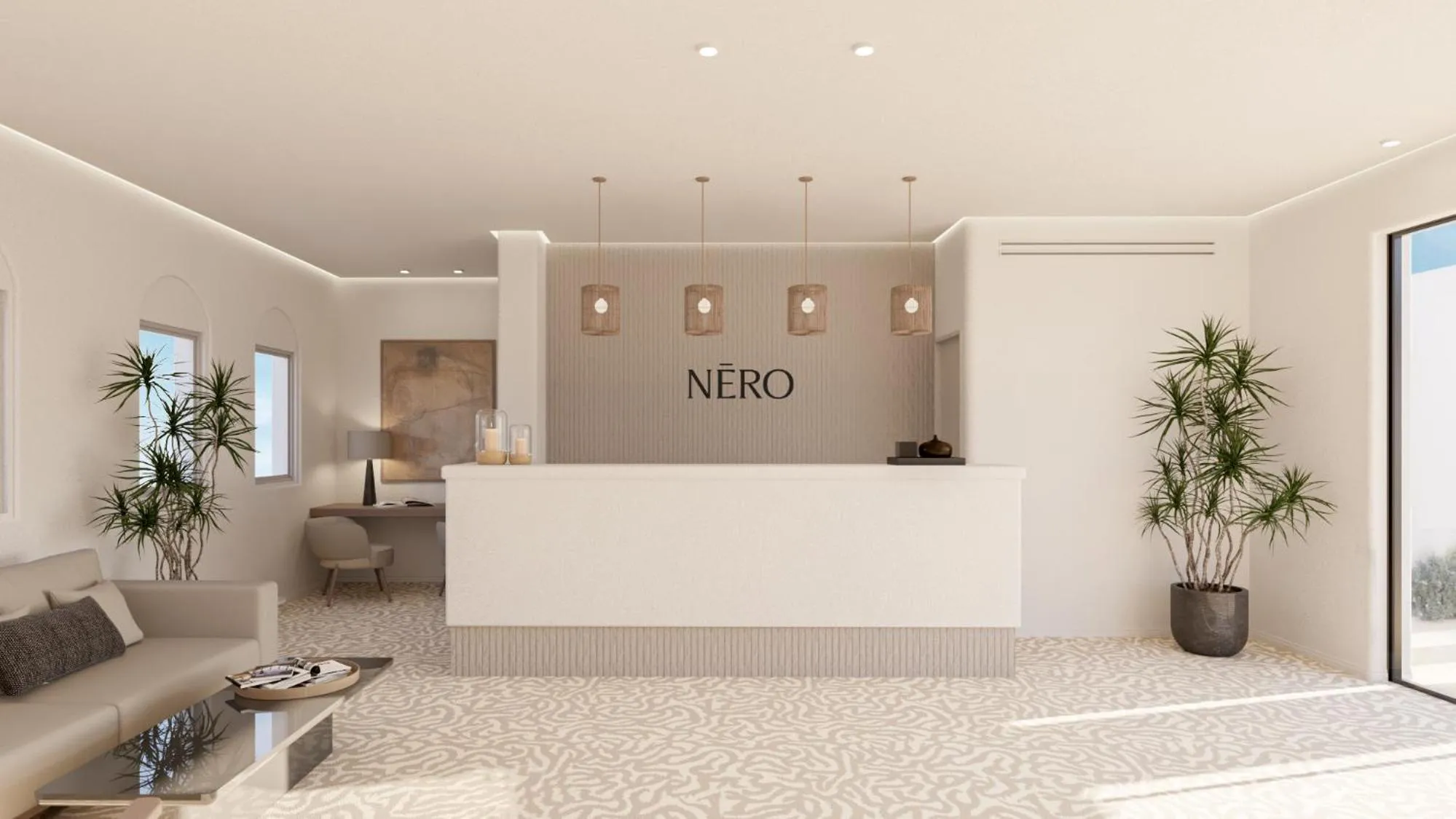Lobby or reception in NĒRO Suites by NOMÉE Hospitality Group