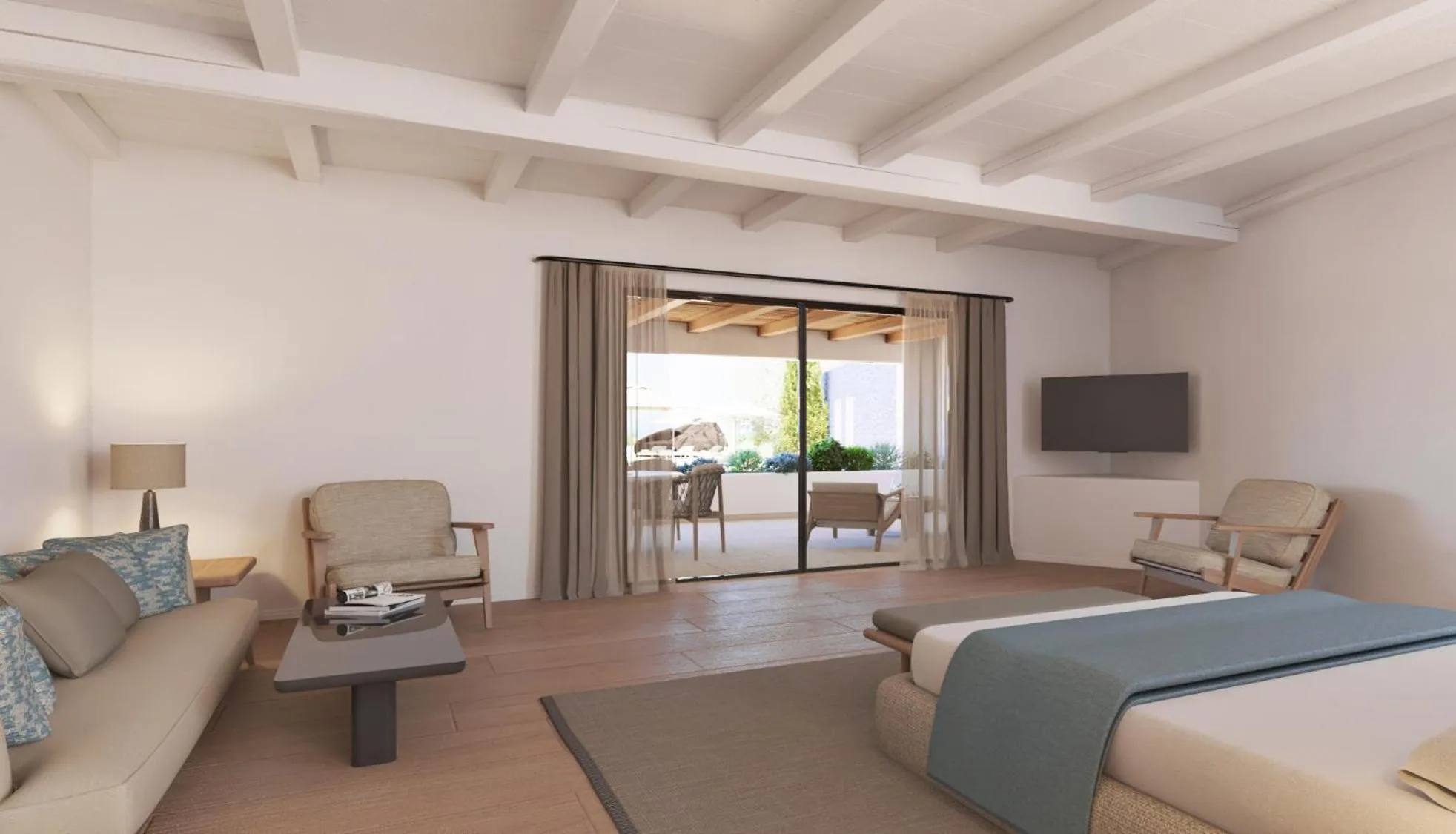 TV and multimedia in NĒRO Suites by NOMÉE Hospitality Group