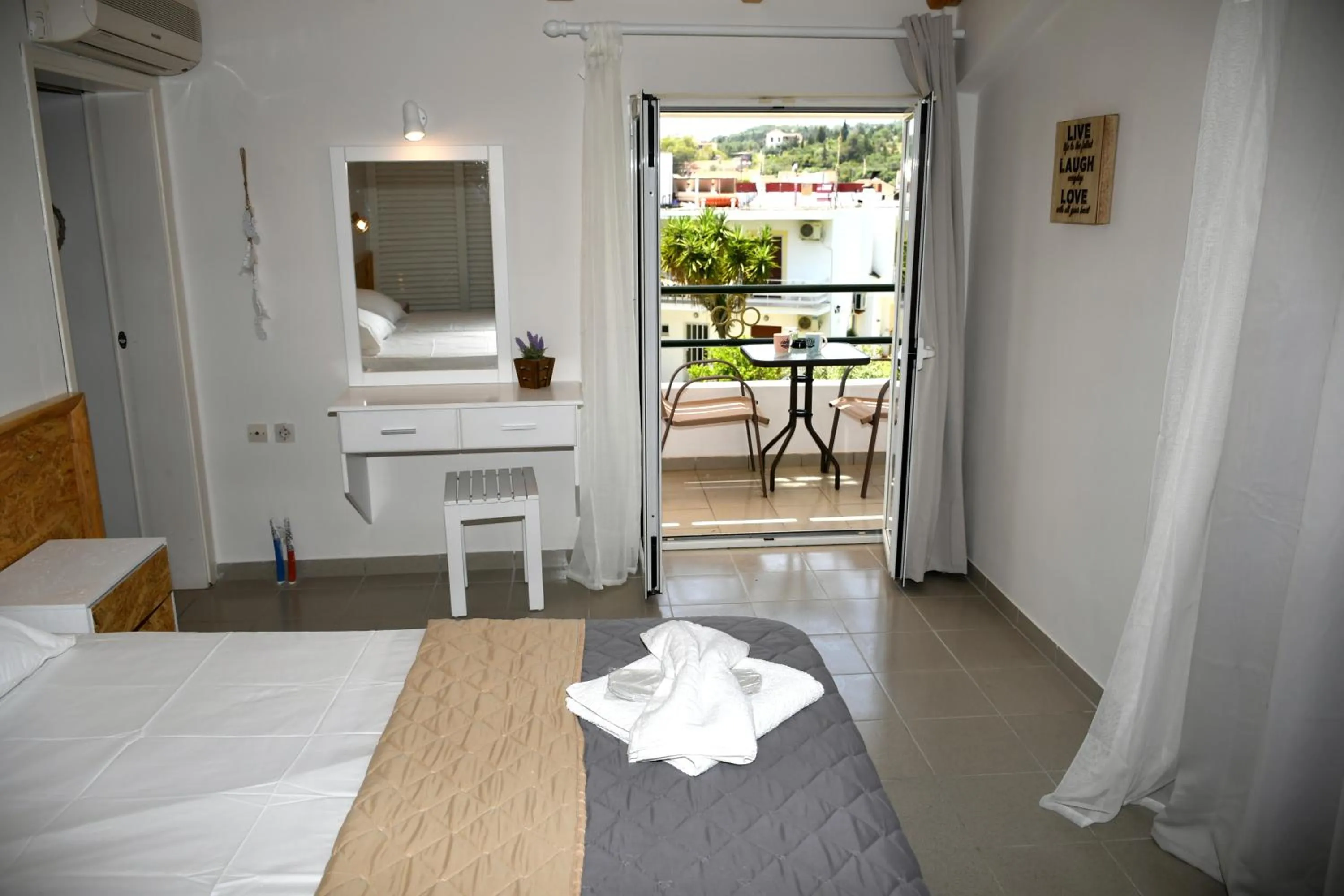 Bedroom in Cavos Beach House