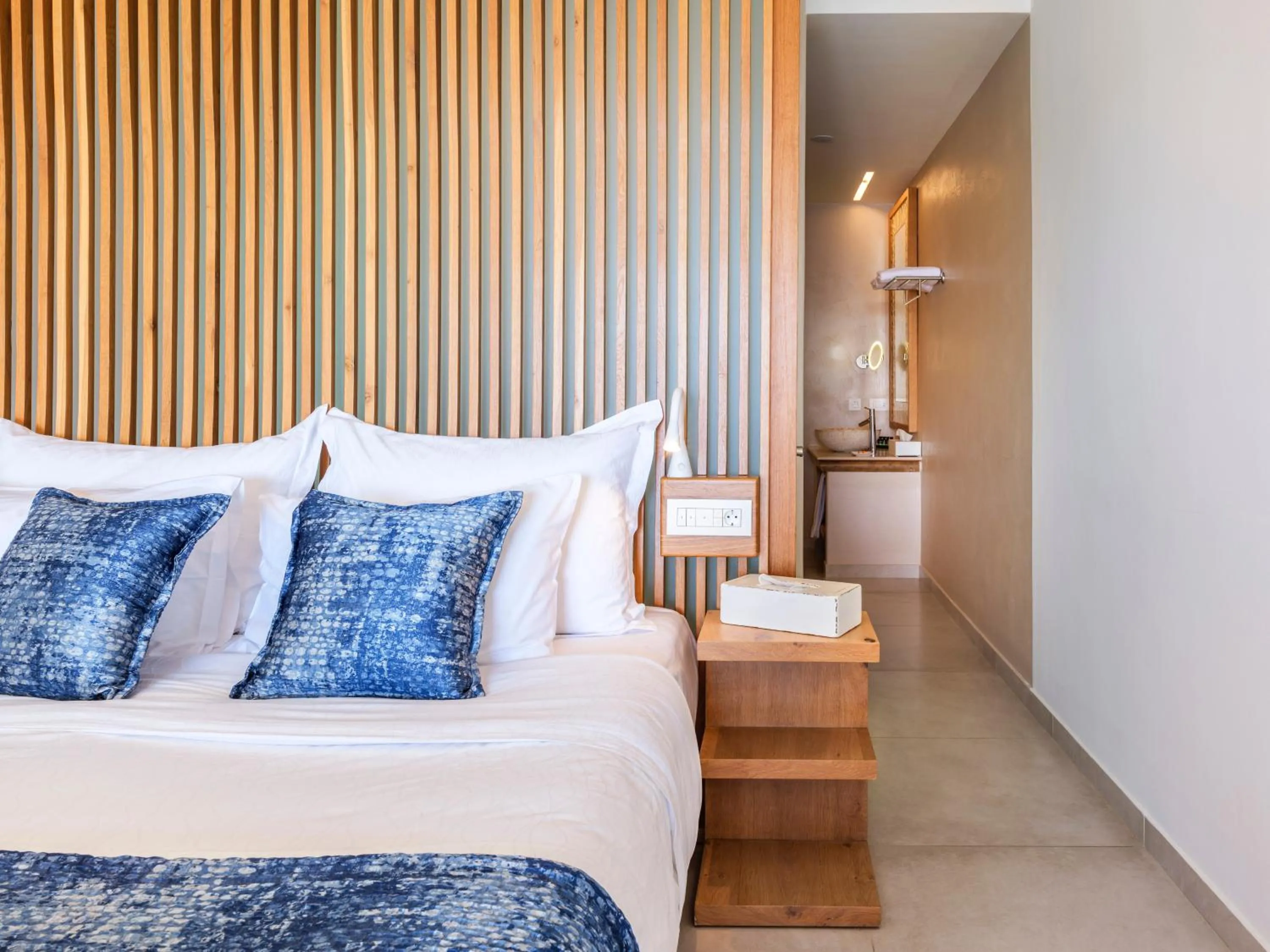 Bed in Anax Resort and Spa