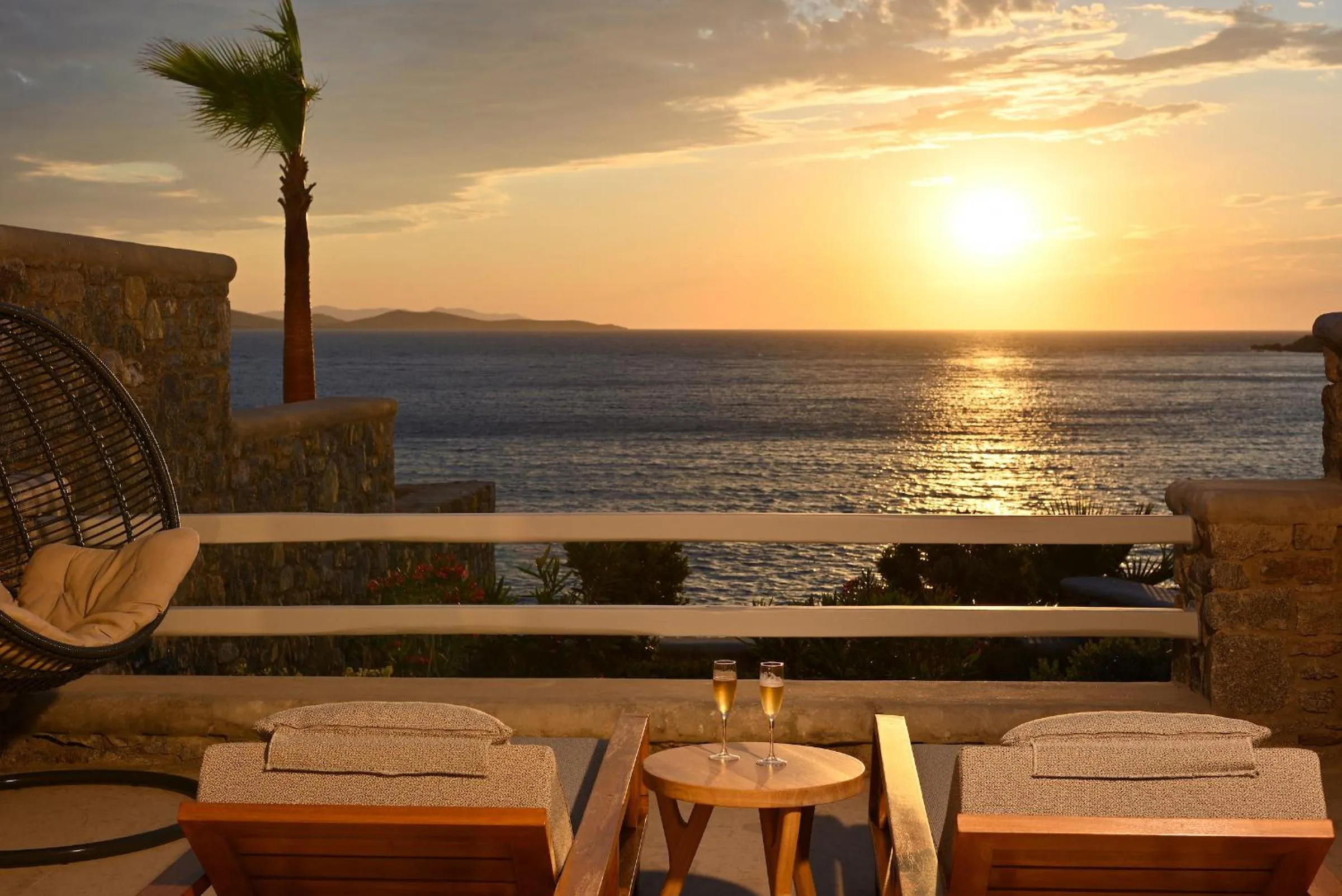 Sunset in Anax Resort and Spa