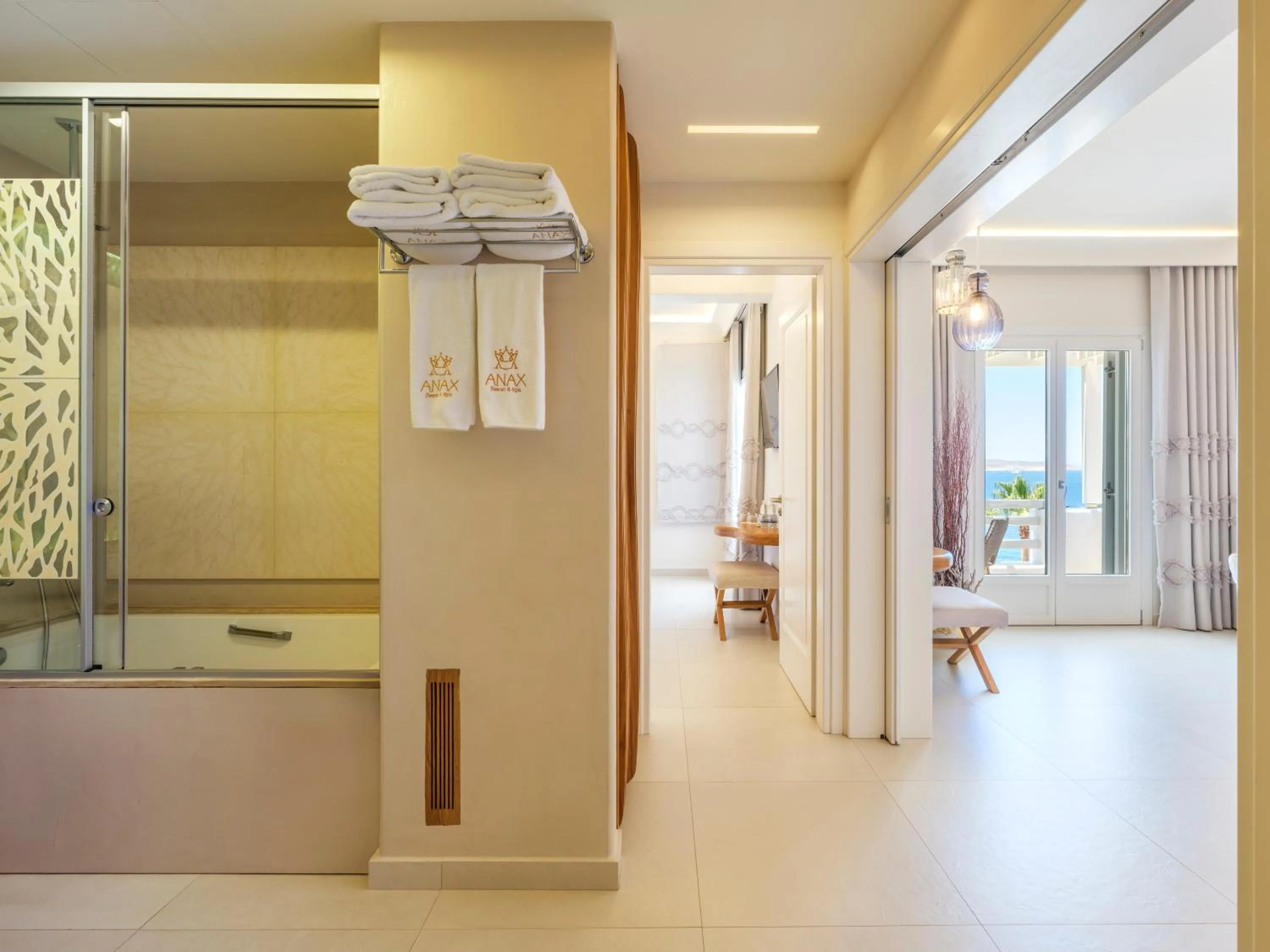 Bed in Anax Resort and Spa