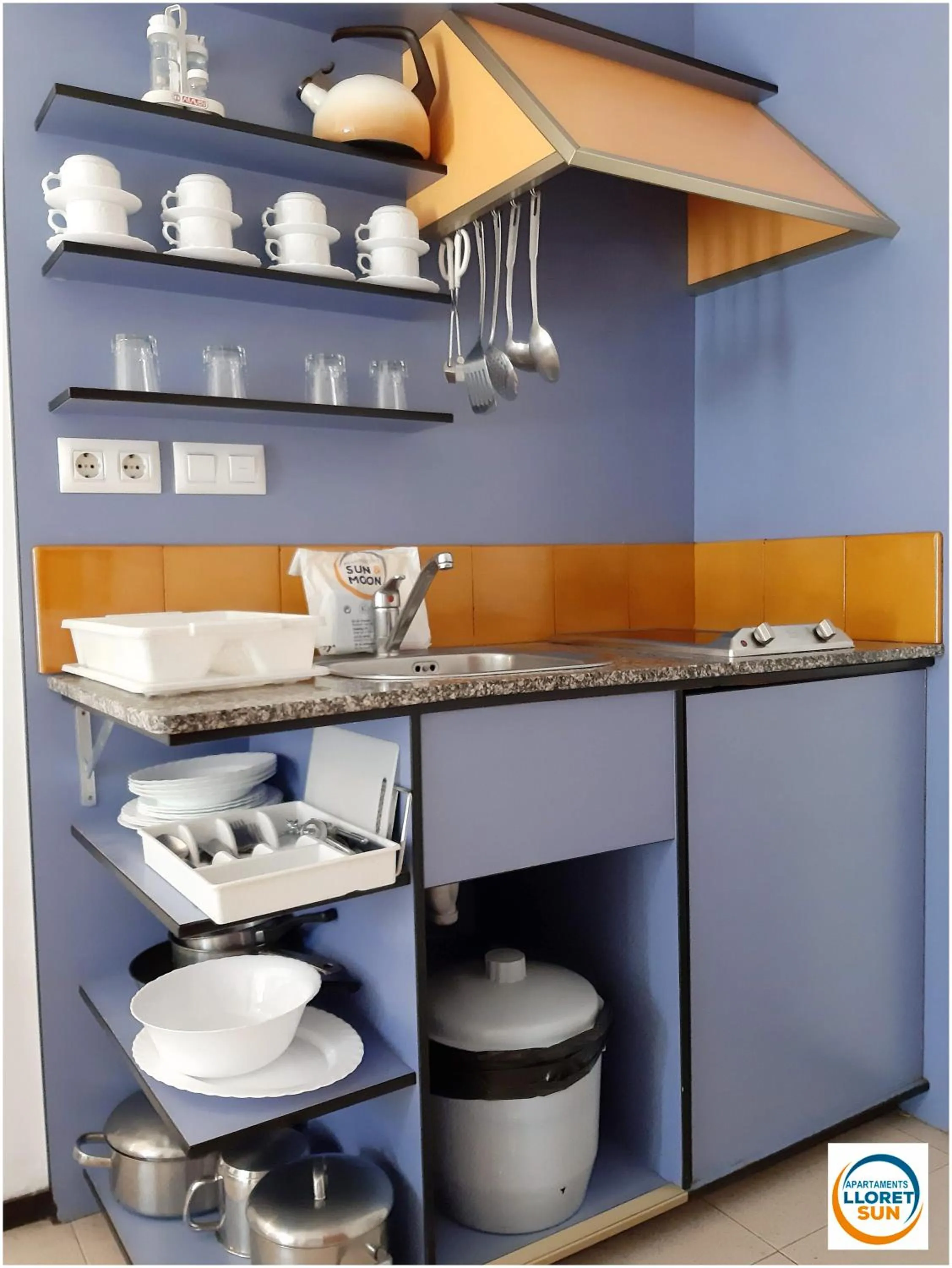 Kitchen or kitchenette in Apartments Lloret Sun
