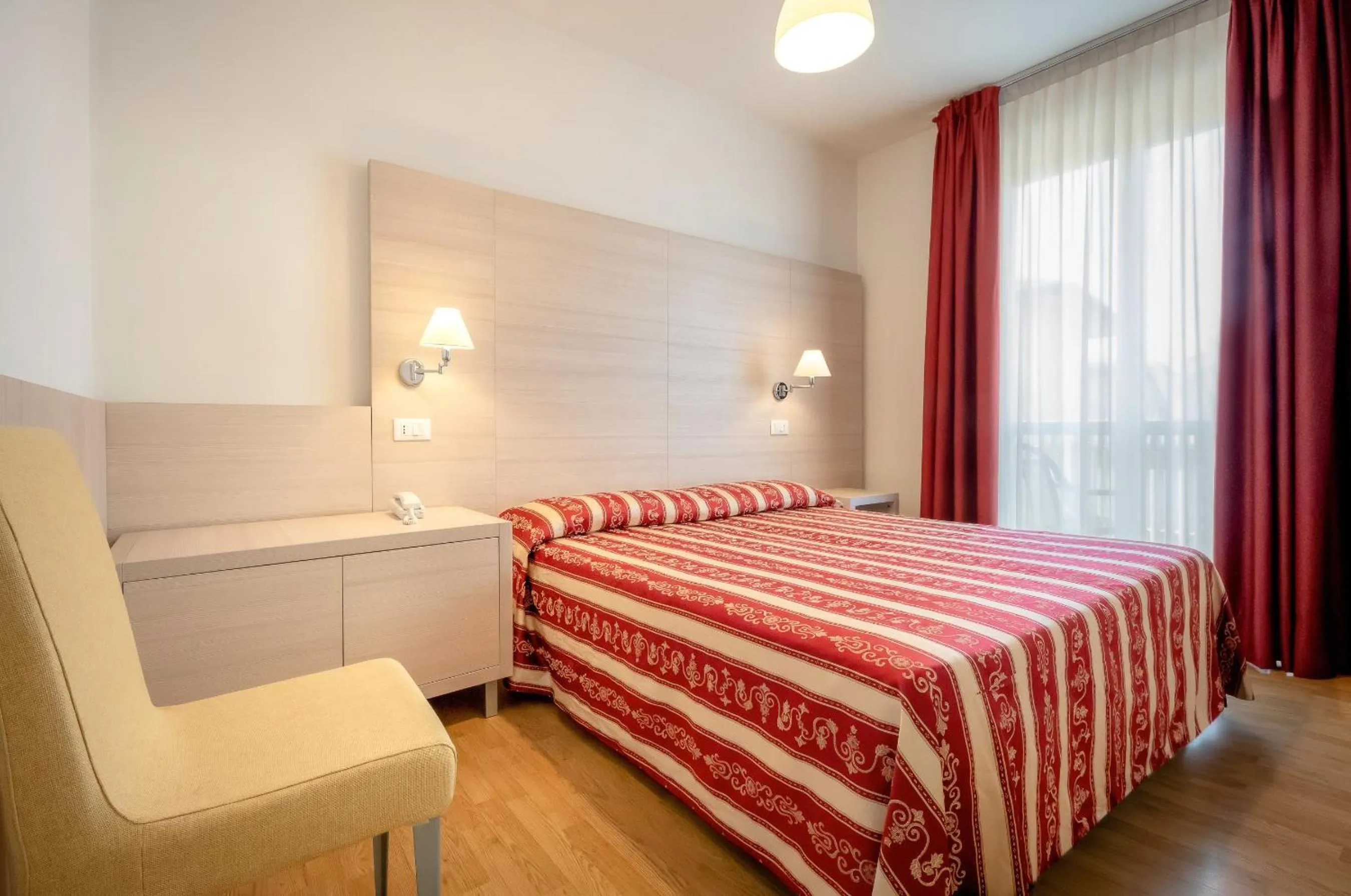 Bed in Hotel Palladio