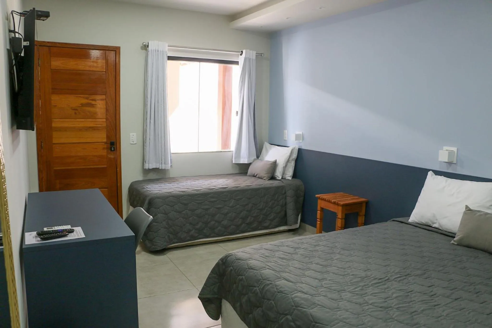 View (from property/room), Bed in Pousada CafeMar Búzios