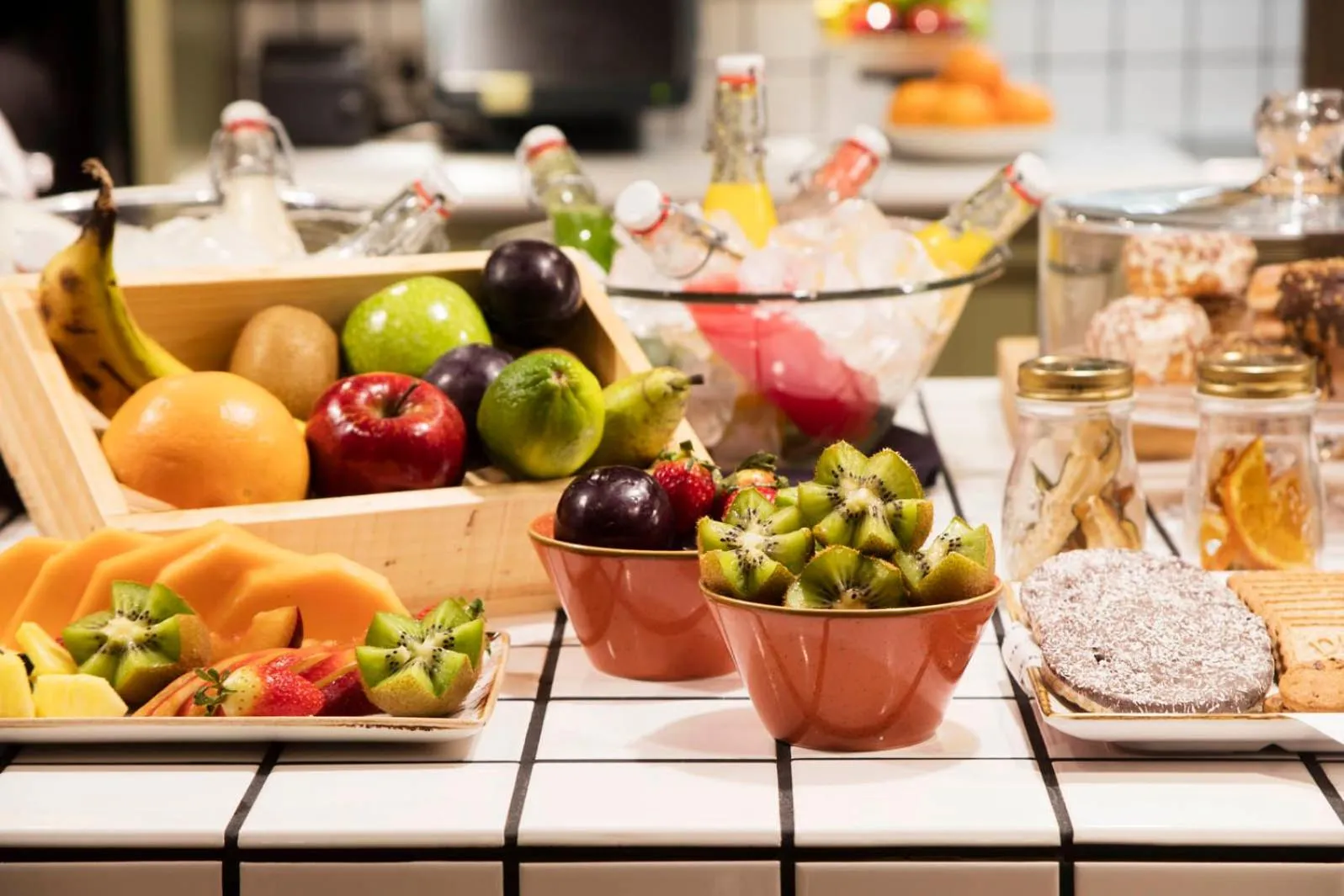 Continental breakfast in The Corner Hotel