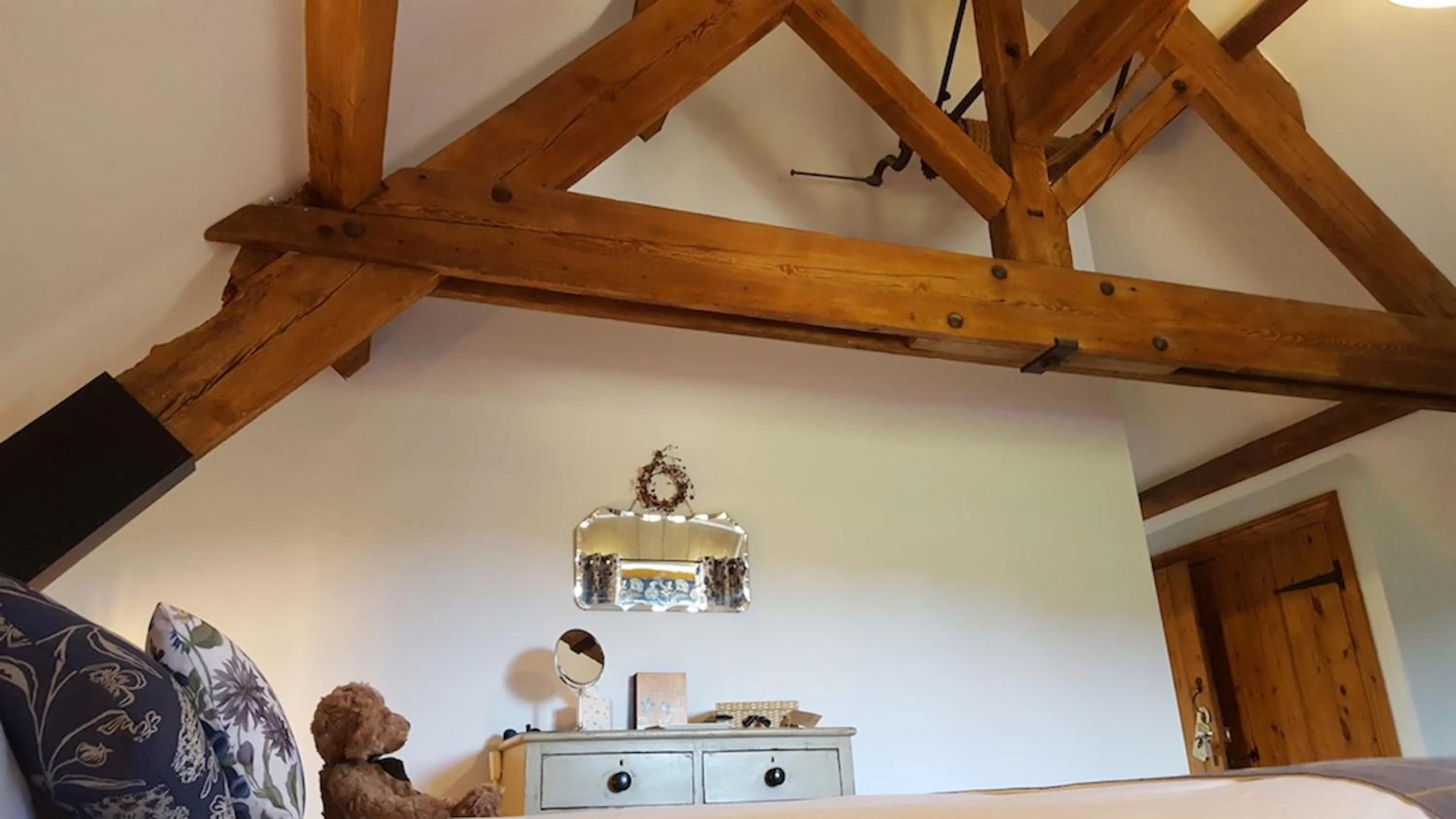 Decorative detail, Bed in The Old Stables Bed & Breakfast