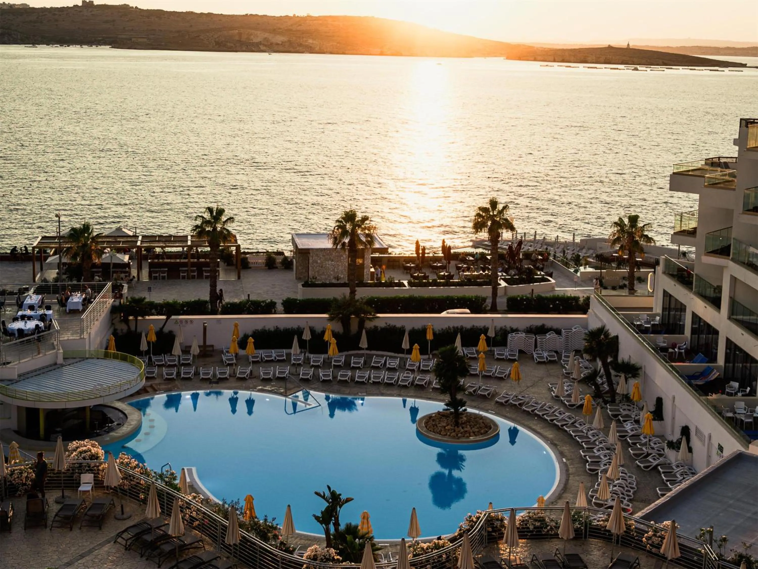 Pool view in DoubleTree by Hilton Malta