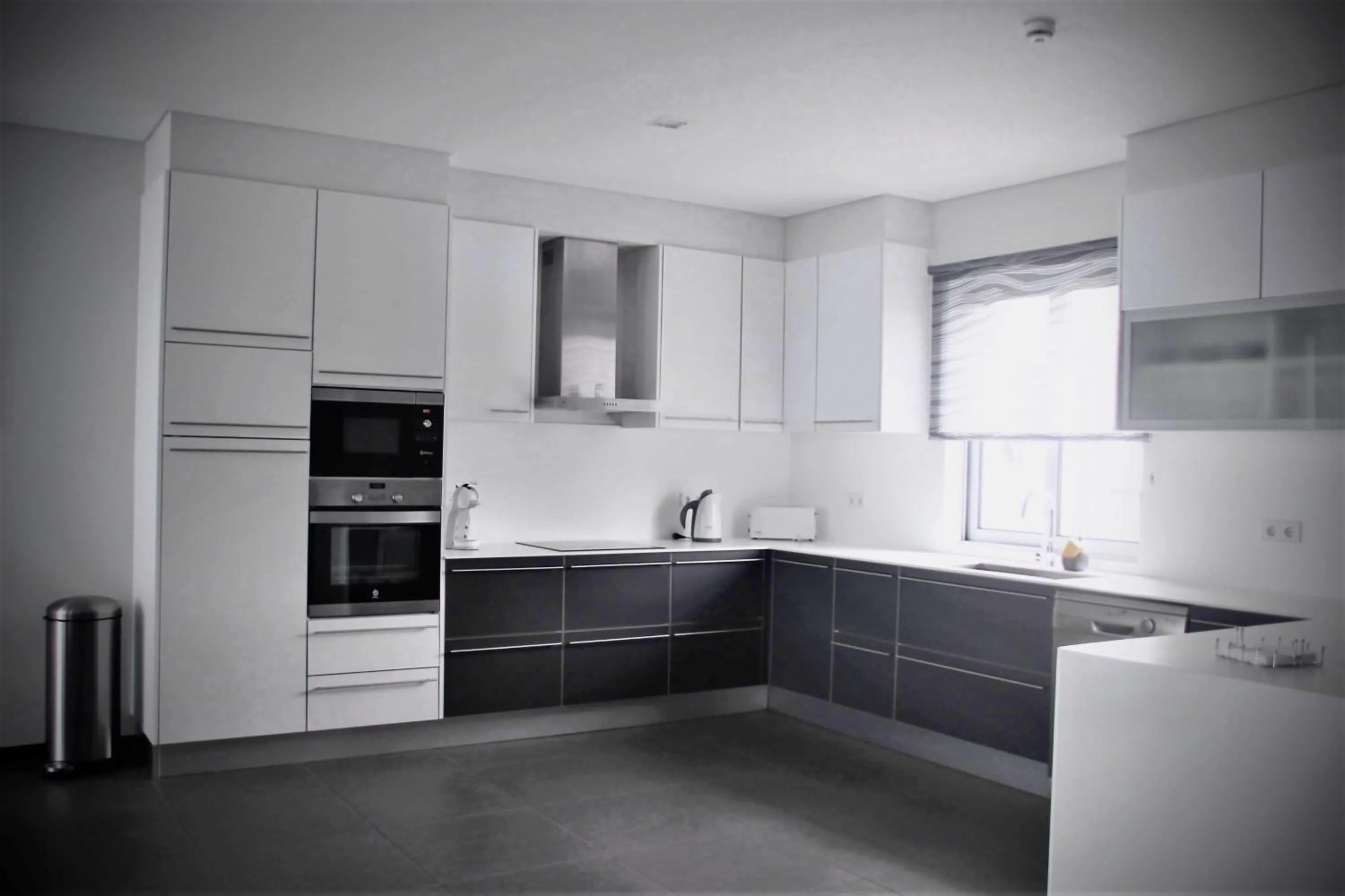 Communal kitchen in Whalesbay Hotel Apartamentos