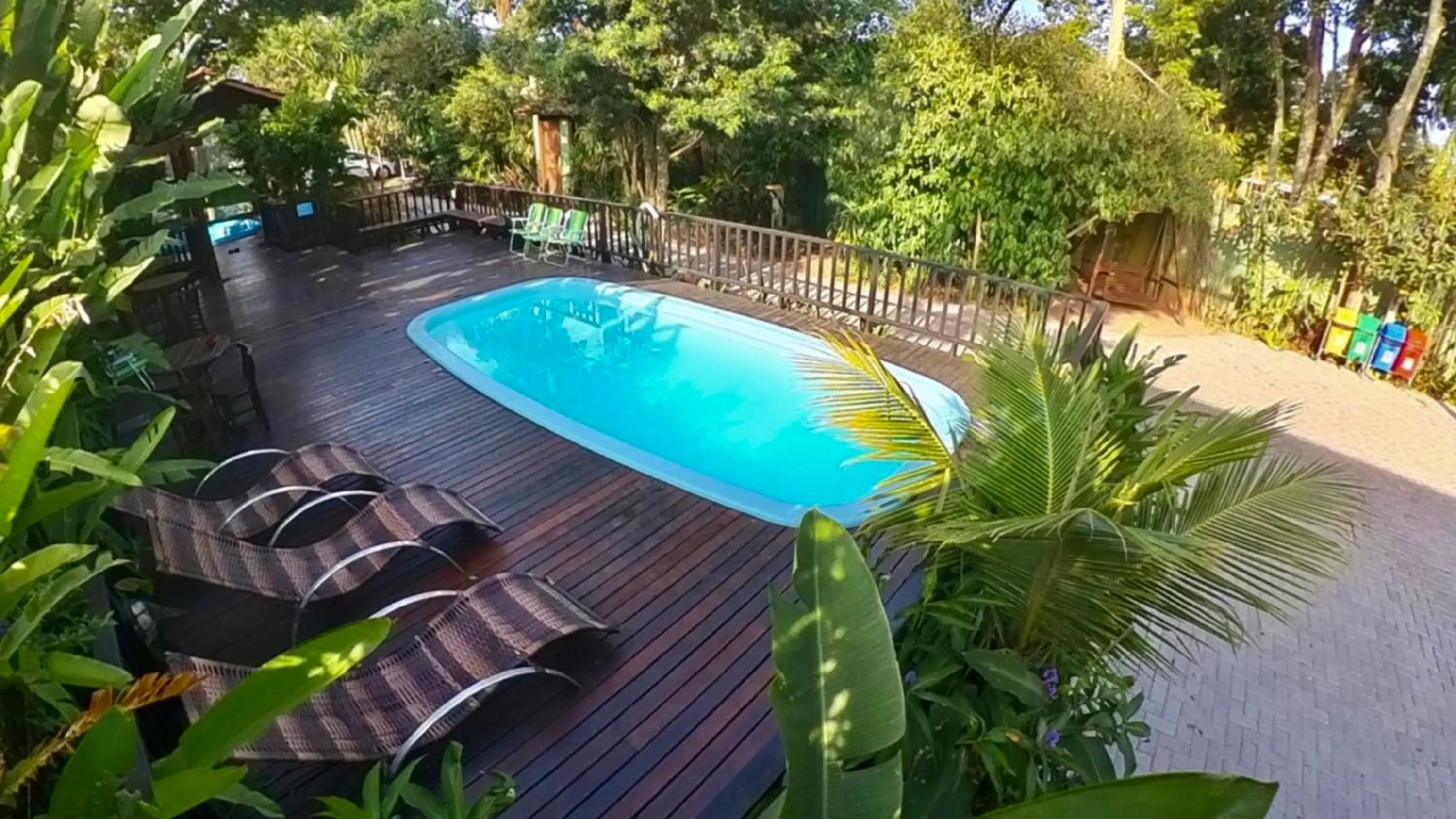 Pool view in Hotel Natur Campeche