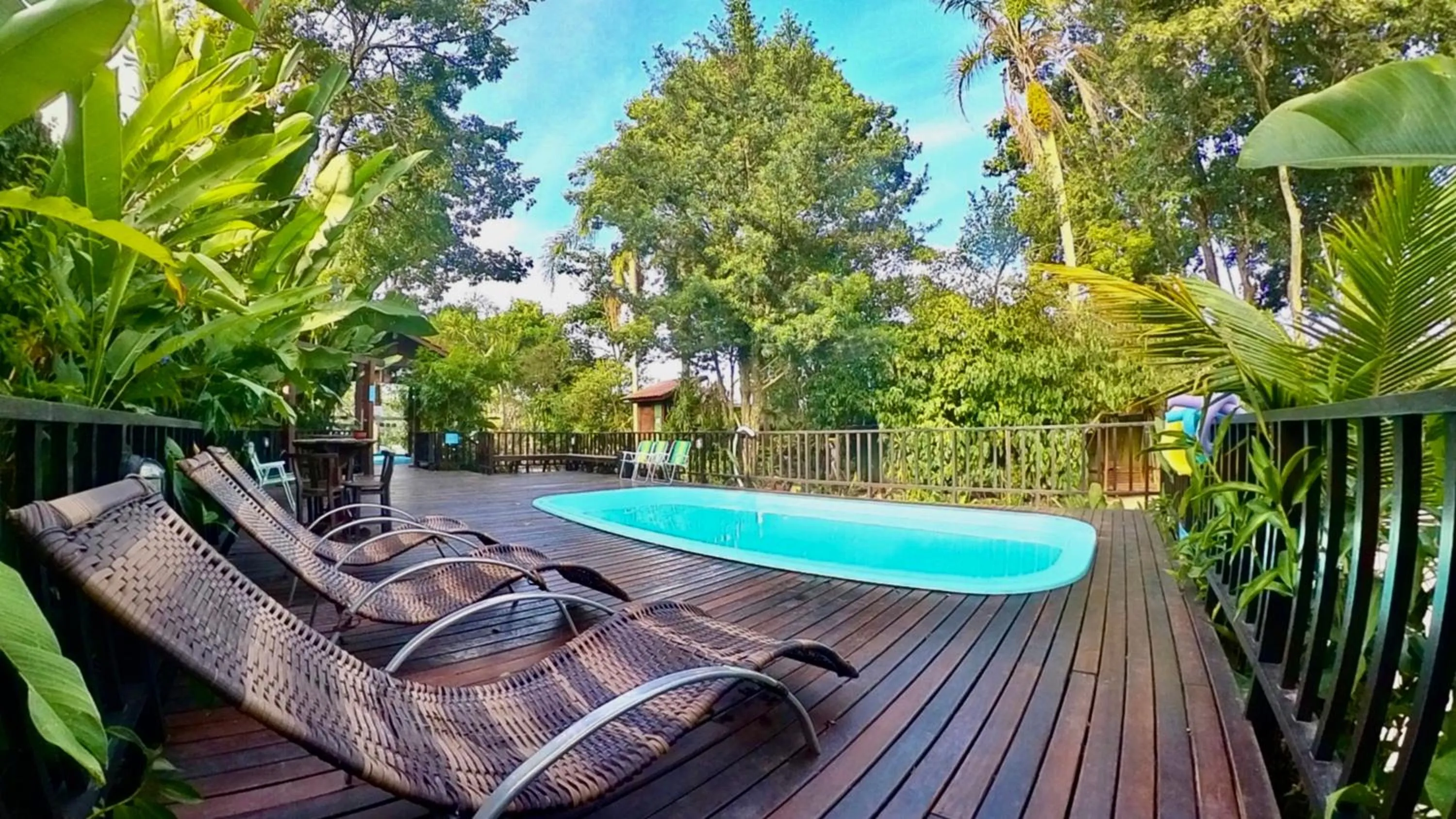 Pool view in Hotel Natur Campeche