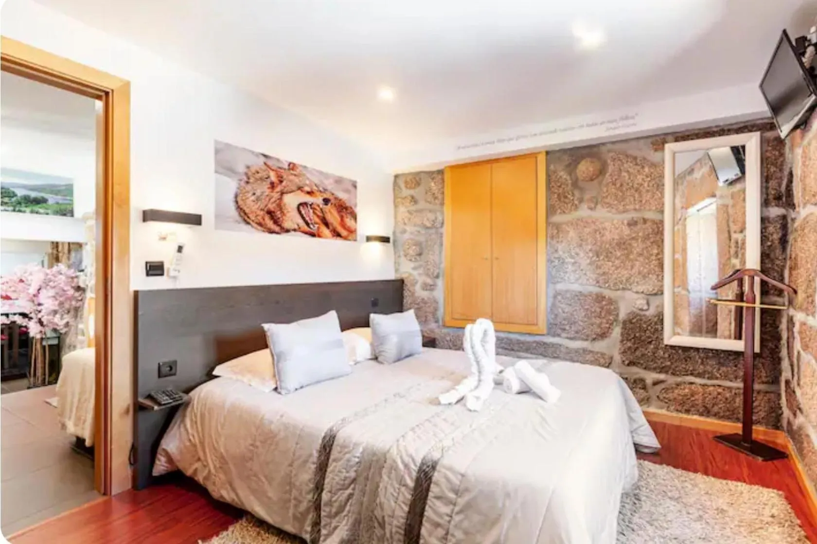 Bed in Casa da Fonte Gerês