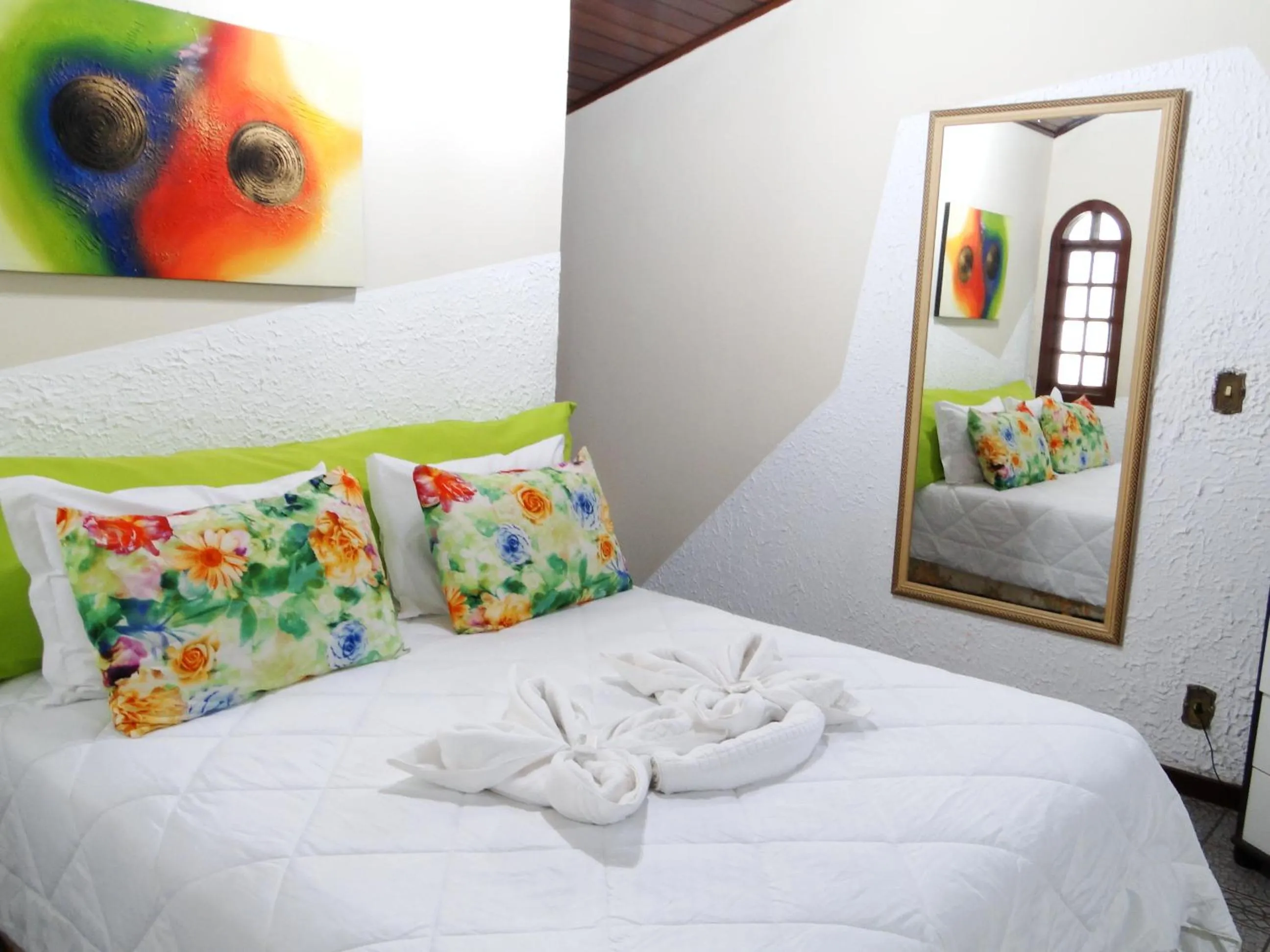 Bed in Pousada das Acerolas