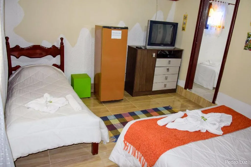 Bedroom, Bed in Pousada das Acerolas