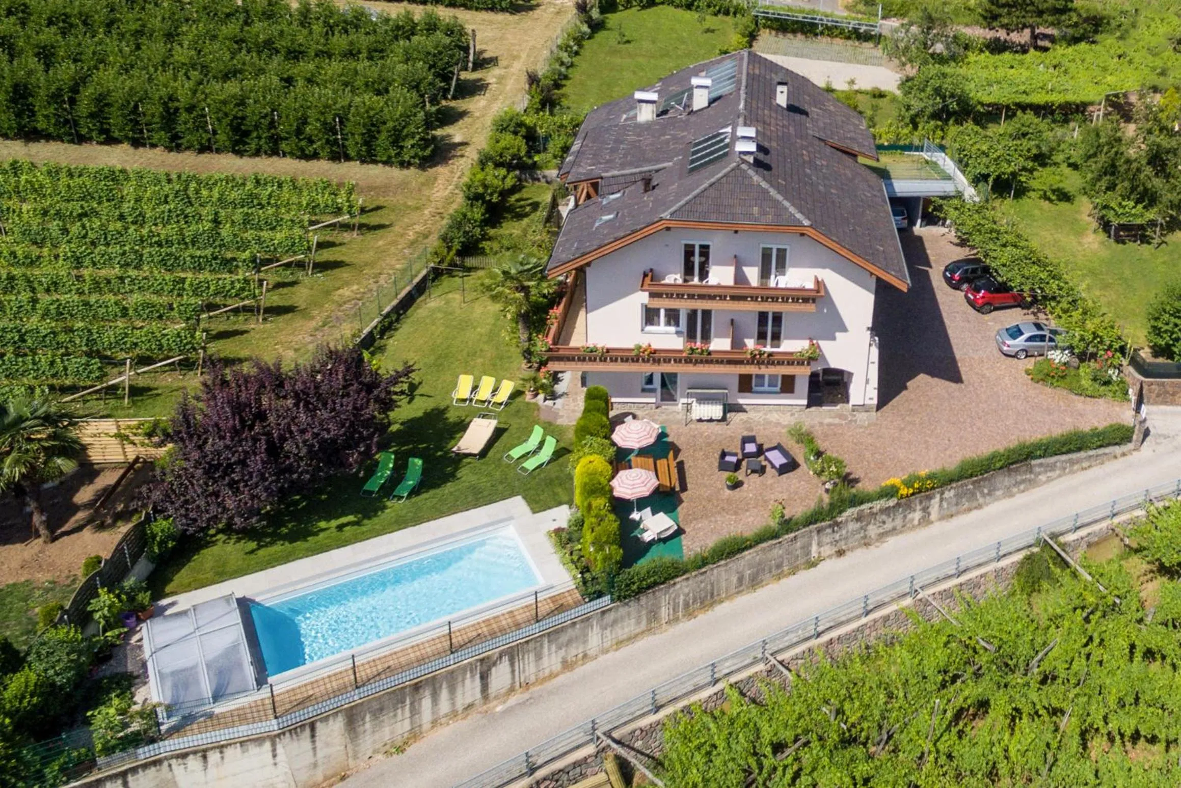 Bird's eye view in Gästehaus Thaler