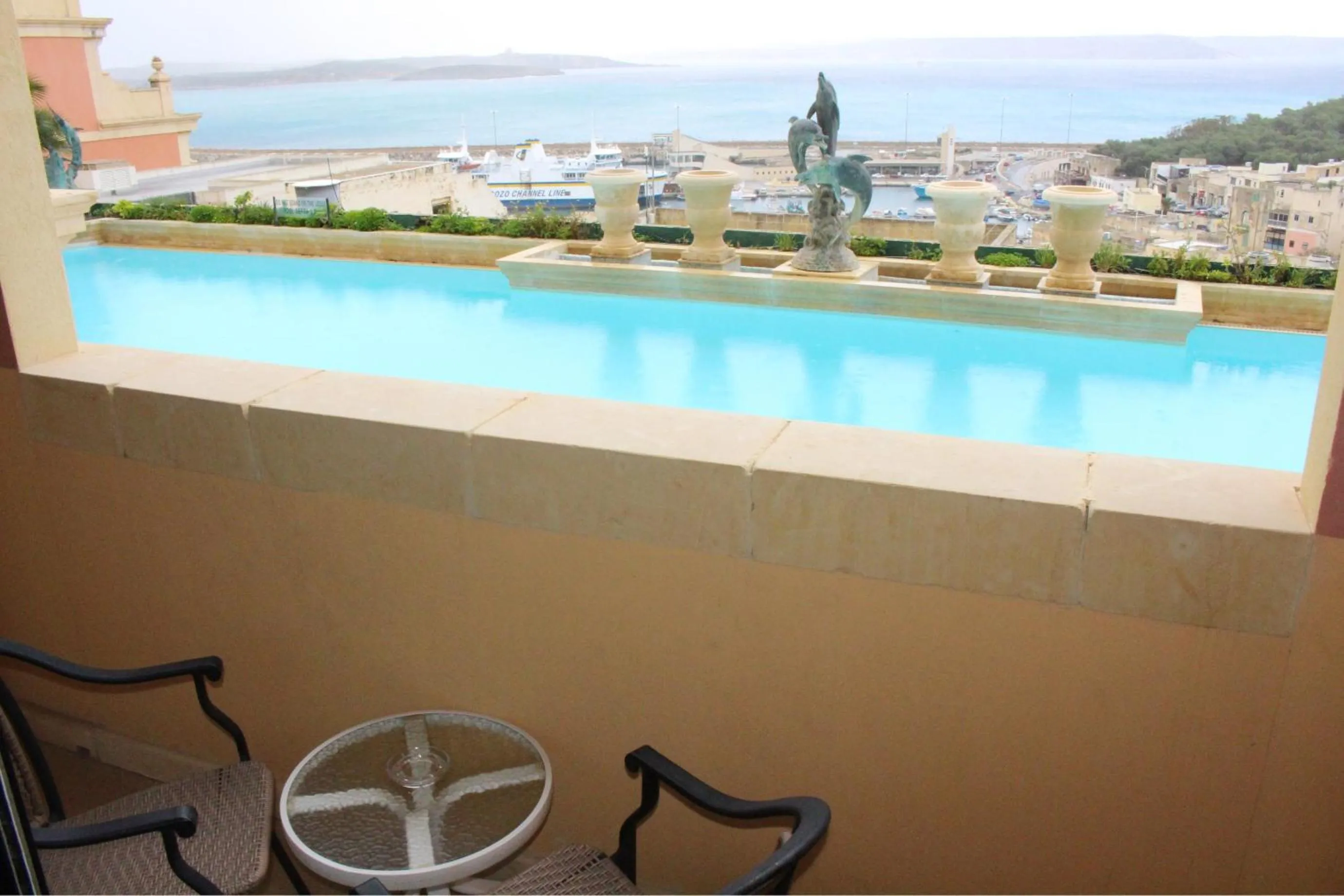 Swimming pool in Grand Hotel Gozo