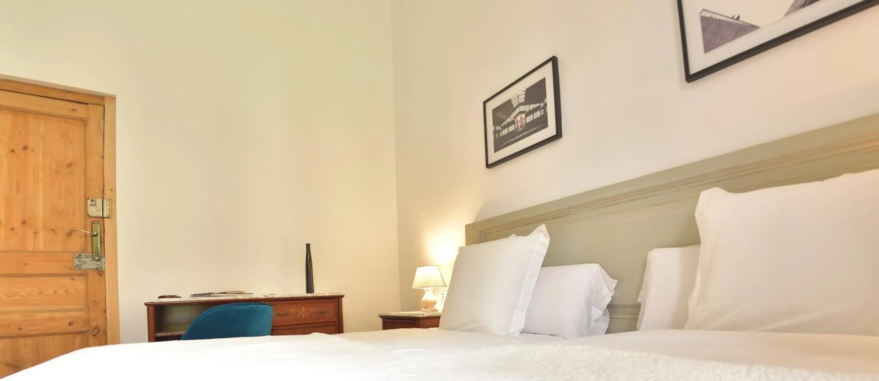 Decorative detail, Bed in Hostal Girona