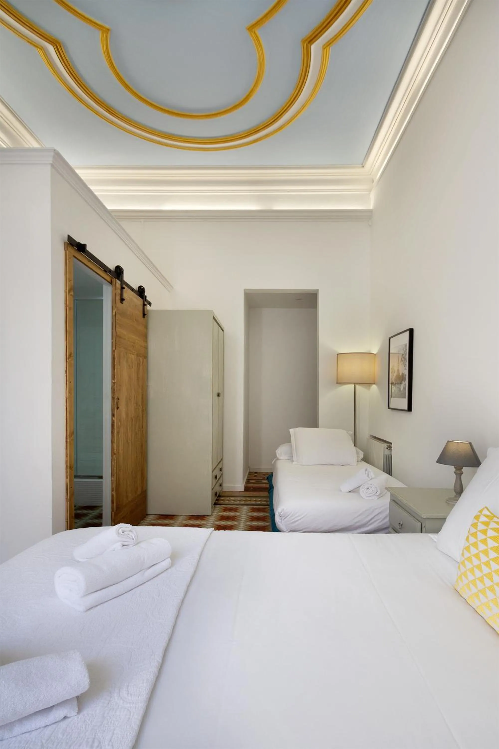 Photo of the whole room, Bed in Hostal Girona